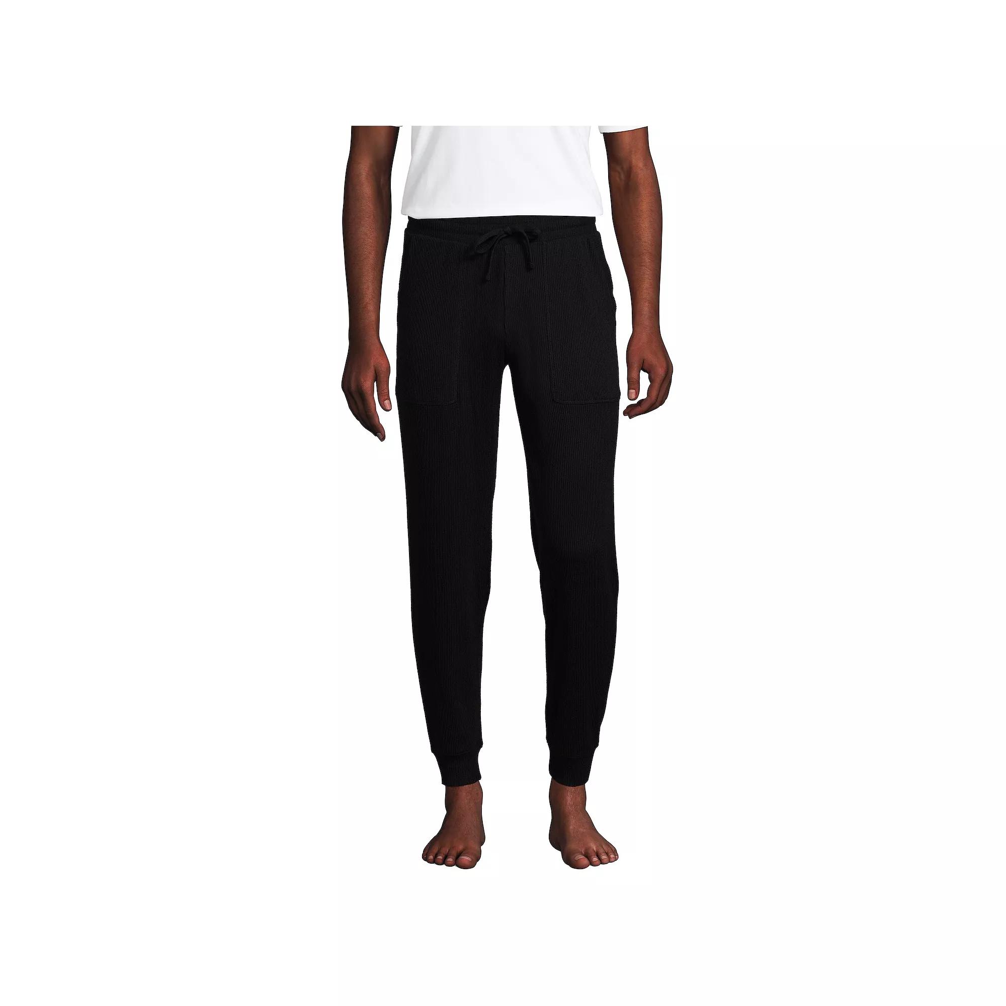 Men's Lands' End Brushed Rib Joggers,  Product Image