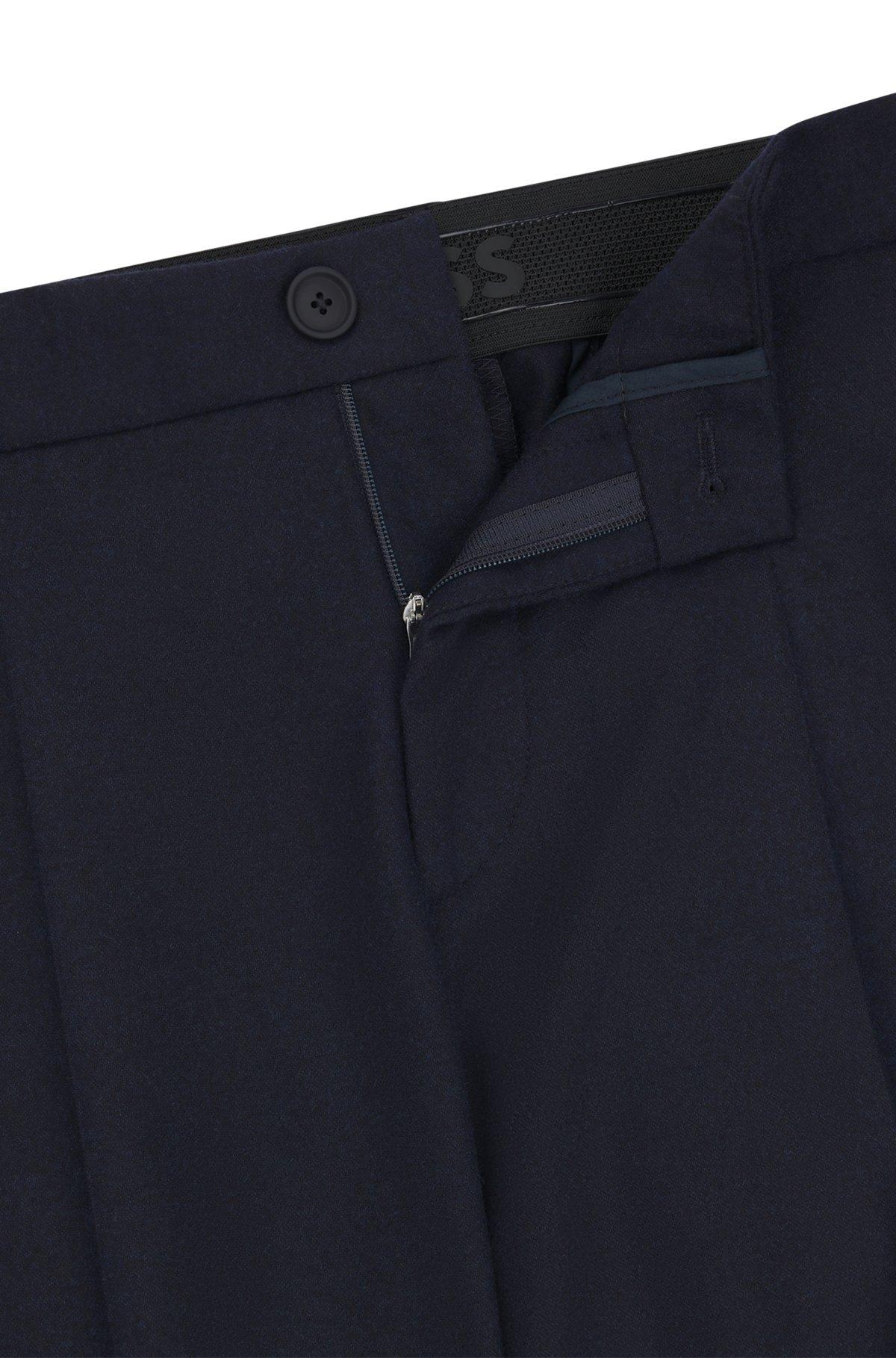 Slim-fit trousers in stretch flannel Product Image