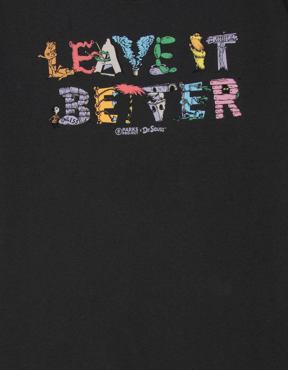 PARKS PROJECT x Dr. Seuss Lorax Leave It Better Mens Tee - WASHED BLACK Product Image