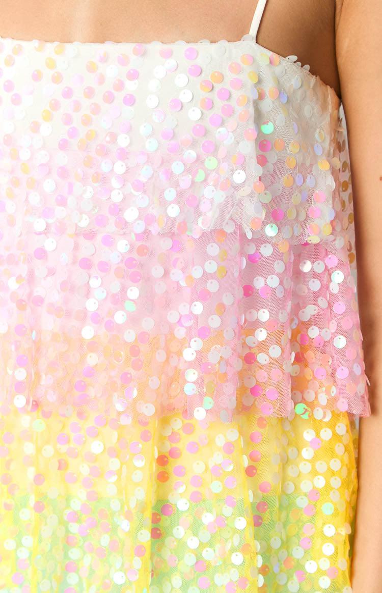 Darcy Rainbow Sparkle Mini Dress Baby Product Image