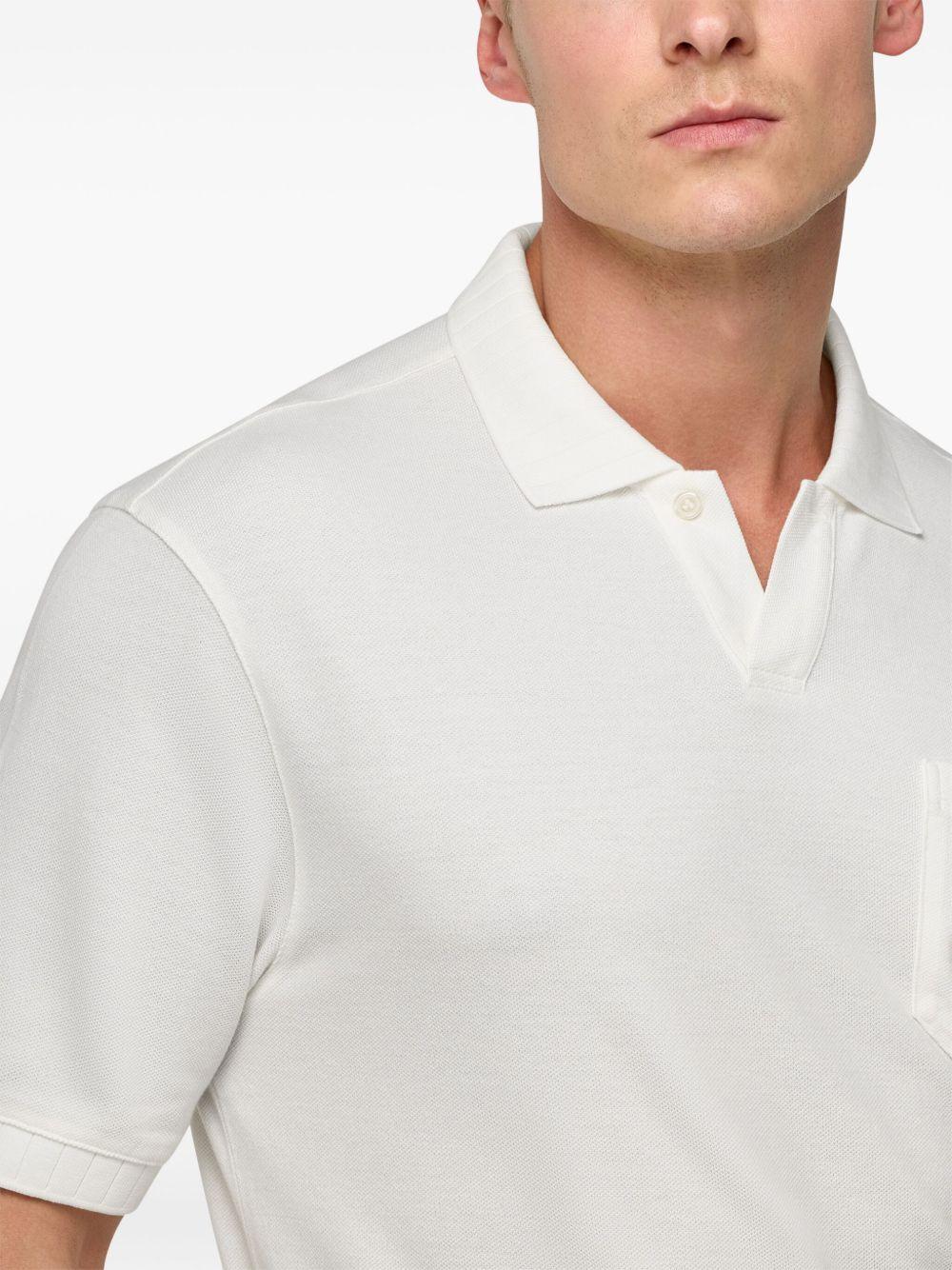 cotton piqué polo shirt Product Image