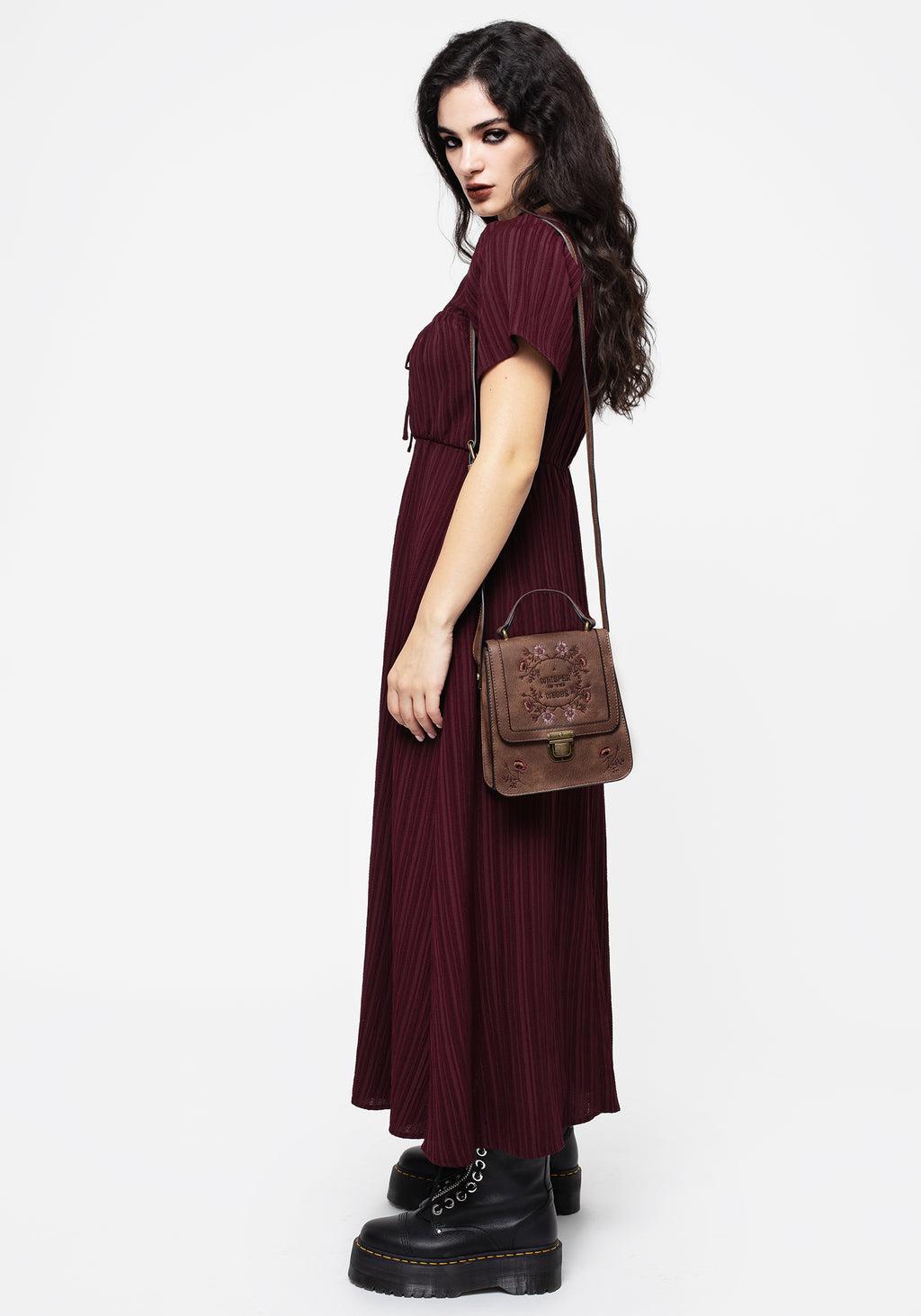 Sarcophagi Ruched Front Midaxi Dress Product Image