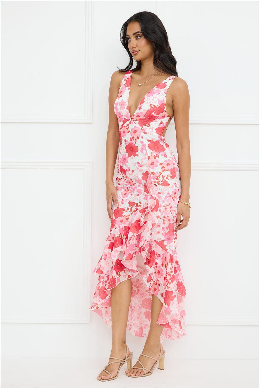 Wild In Wonder Maxi Dress Pink Product Image