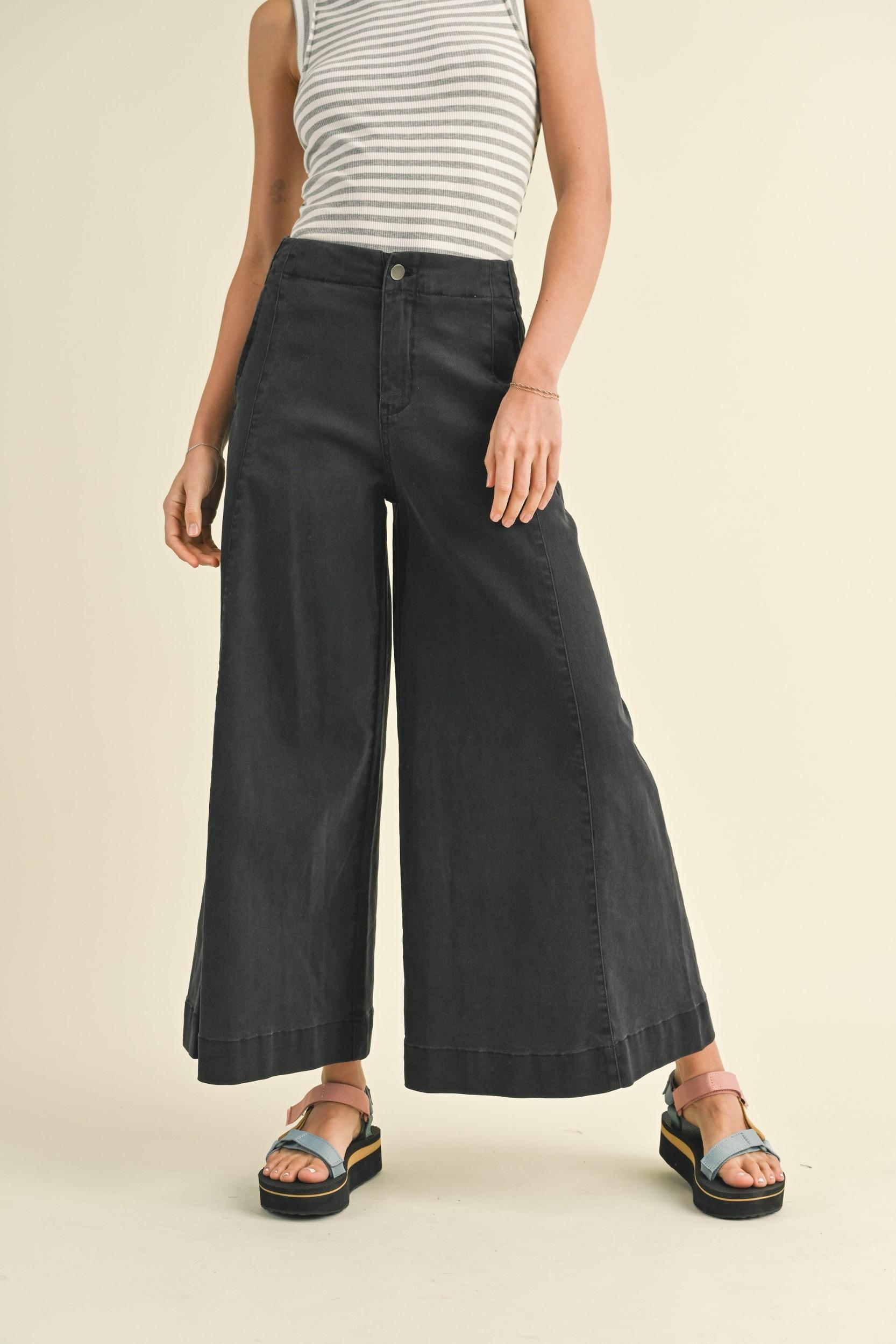 Stretched Wide Leg Premium Pants Product Image