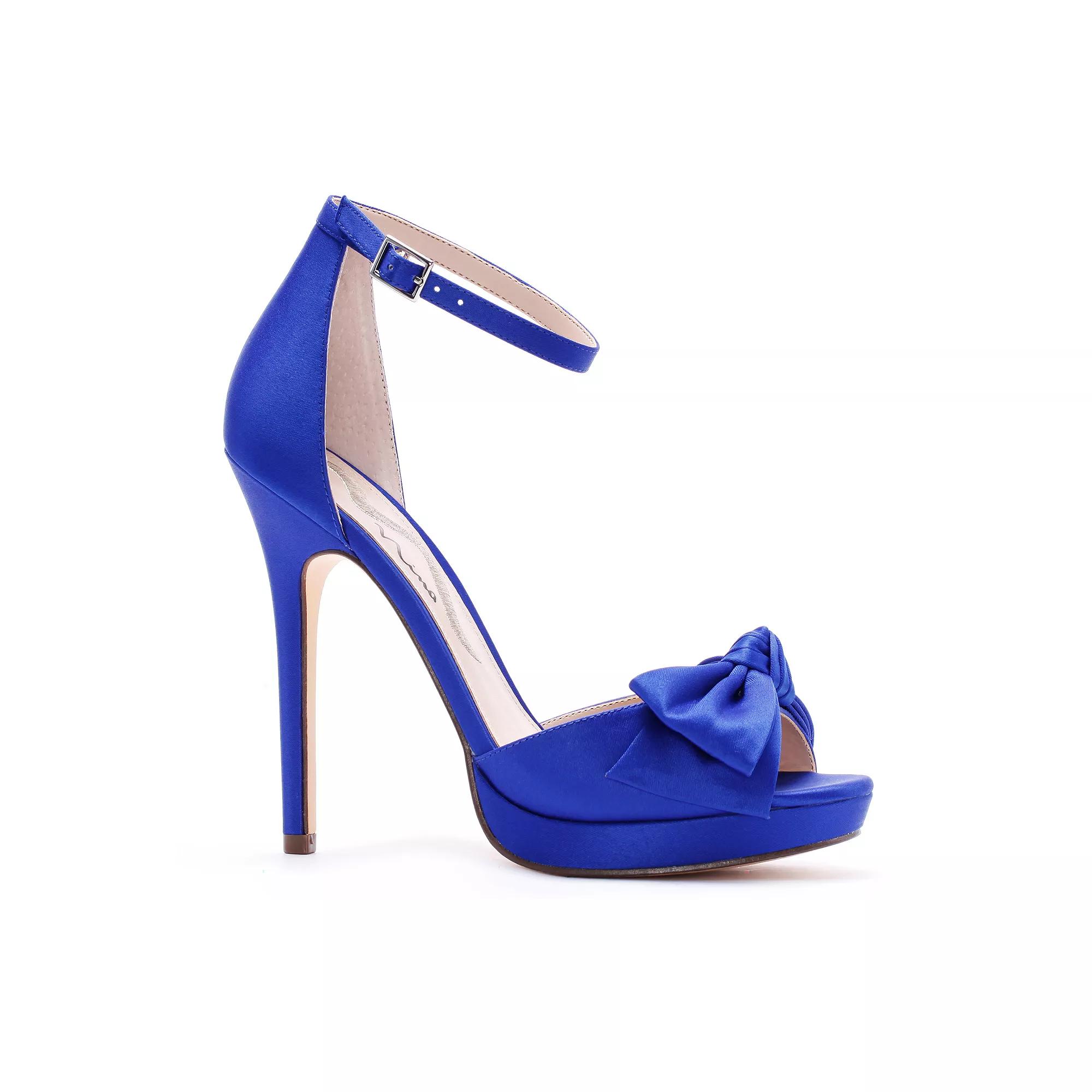 N by Nina Freedom Women's Platform Heels, Size: 11, Electric Blue Product Image