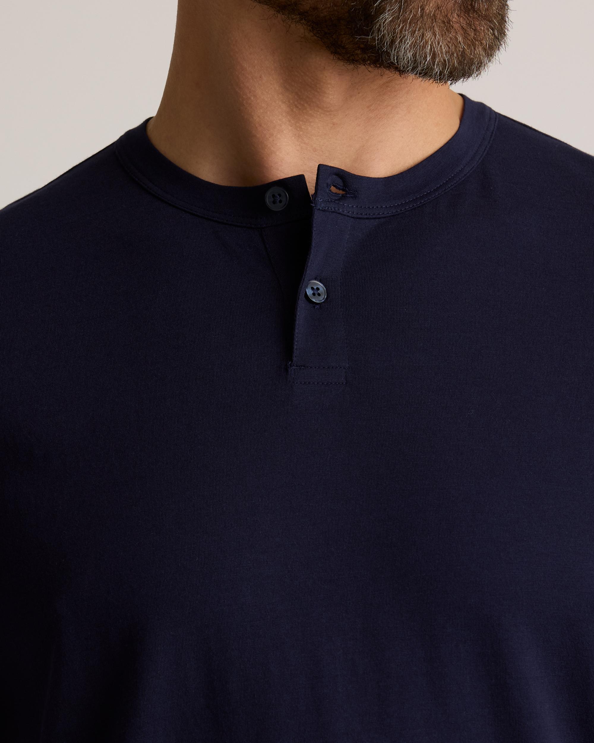 Quince | Men's 100% Pima Cotton Luxe Touch Henley Organic Cotton Product Image