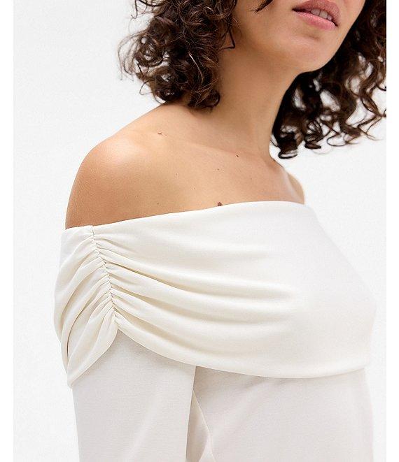 BDG Urban Outfitters Ultimate Bardot Off-The-Shoulder Long Sleeve Top Product Image