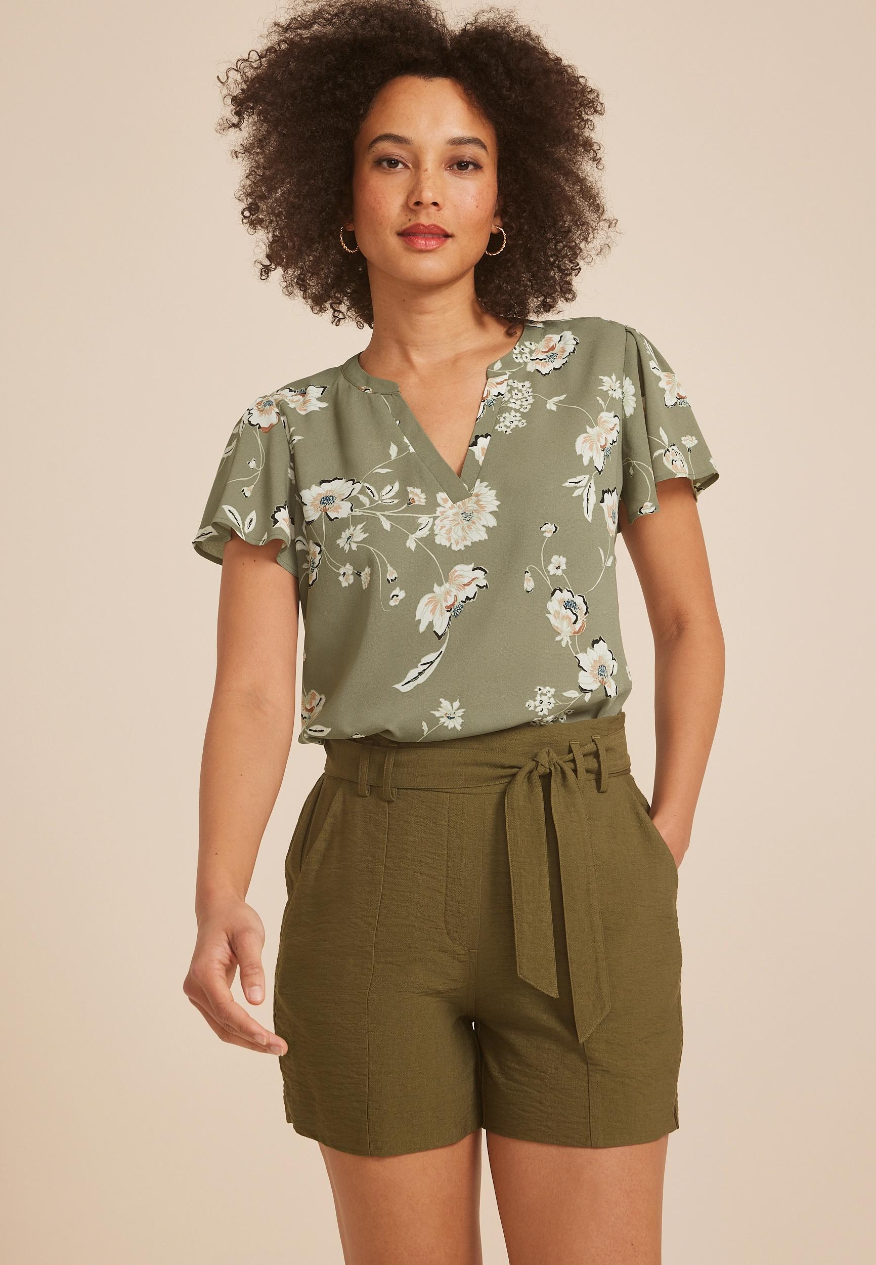 Atwood Flutter Sleeve Blouse Product Image