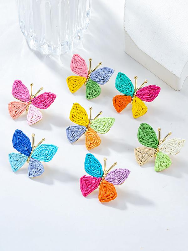 Butterfly Shape Drop Earrings Product Image
