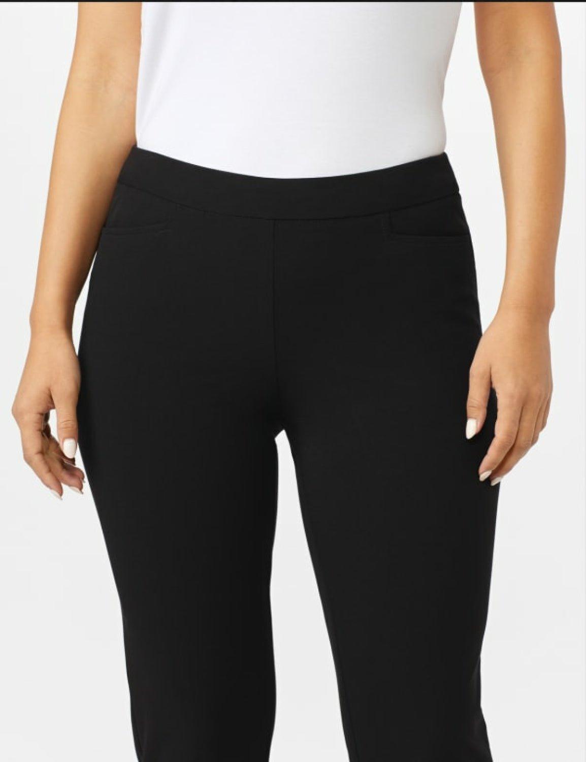 Roz & Ali™ Pull On Tummy Control Pants With L Pockets -Short Product Image