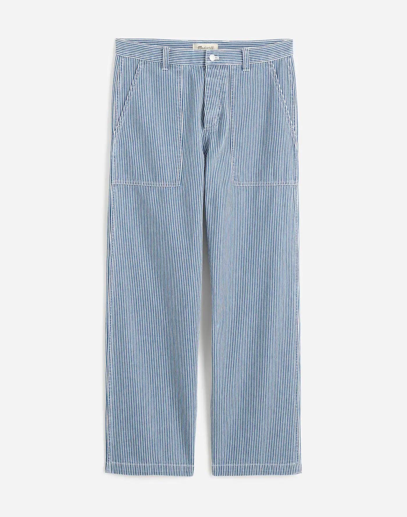 Baggy Surplus Pants in Indigo Engineer Stripe Product Image