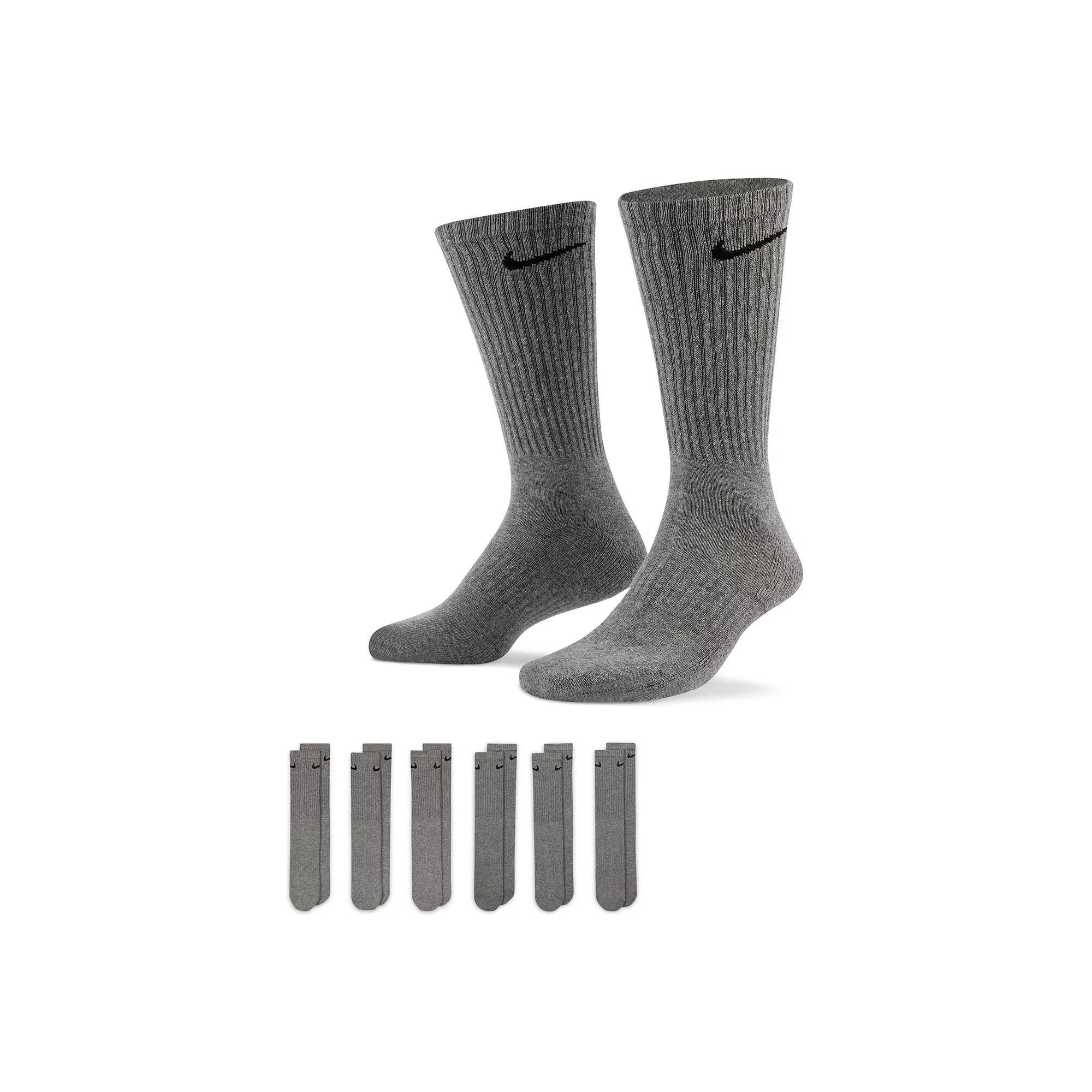 Men's Nike 6-Pack Everyday Cushioned Crew Training Socks,  Product Image