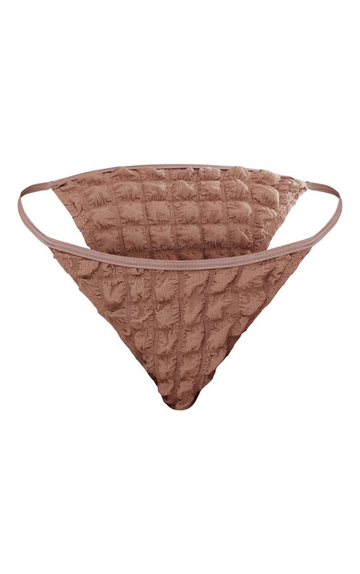 Mocha Bubble Tanga Bikini Bottoms Product Image