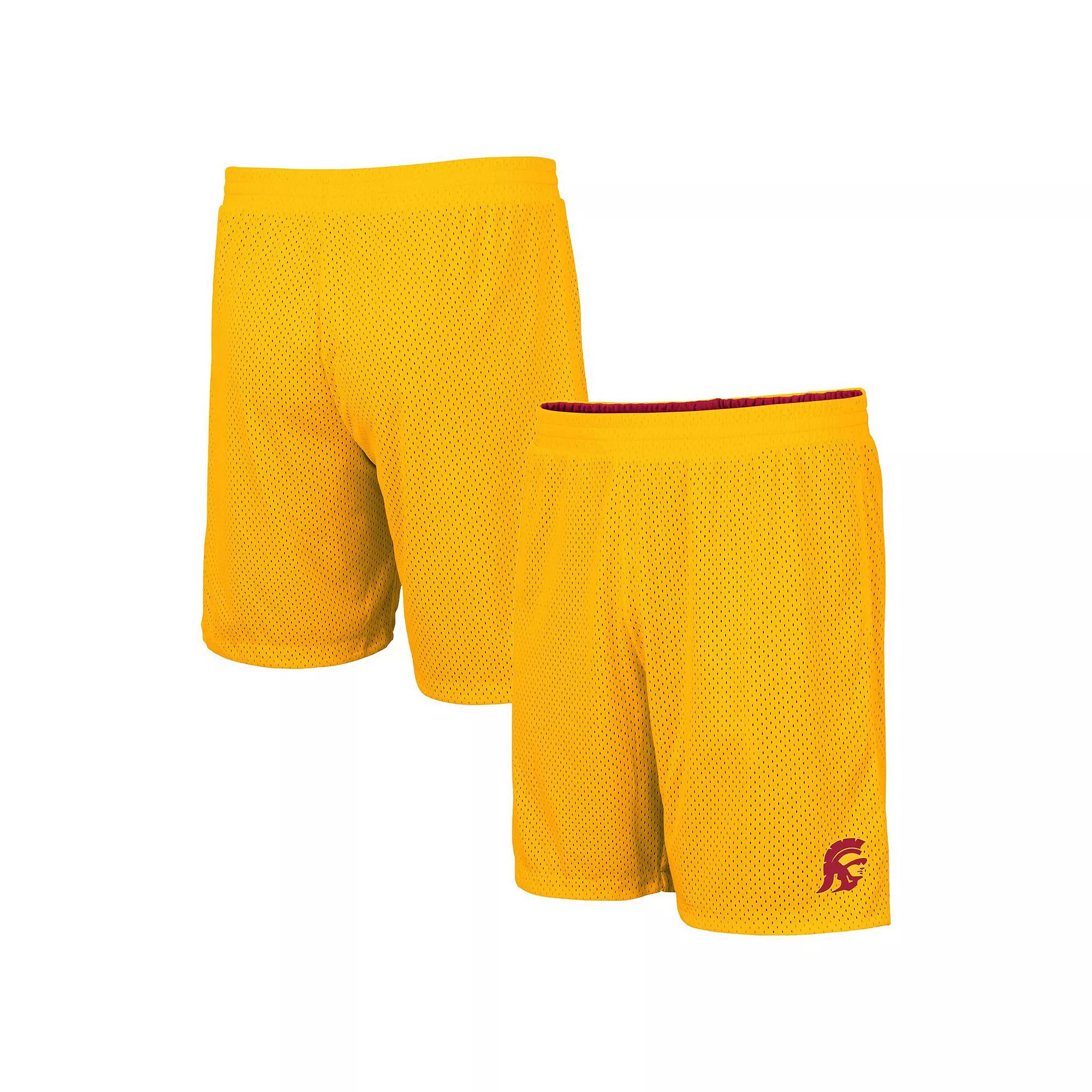Men's Colosseum Cardinal/Gold USC Trojans Wiggum Reversible Wordmark Shorts, Size: XL, Red Product Image
