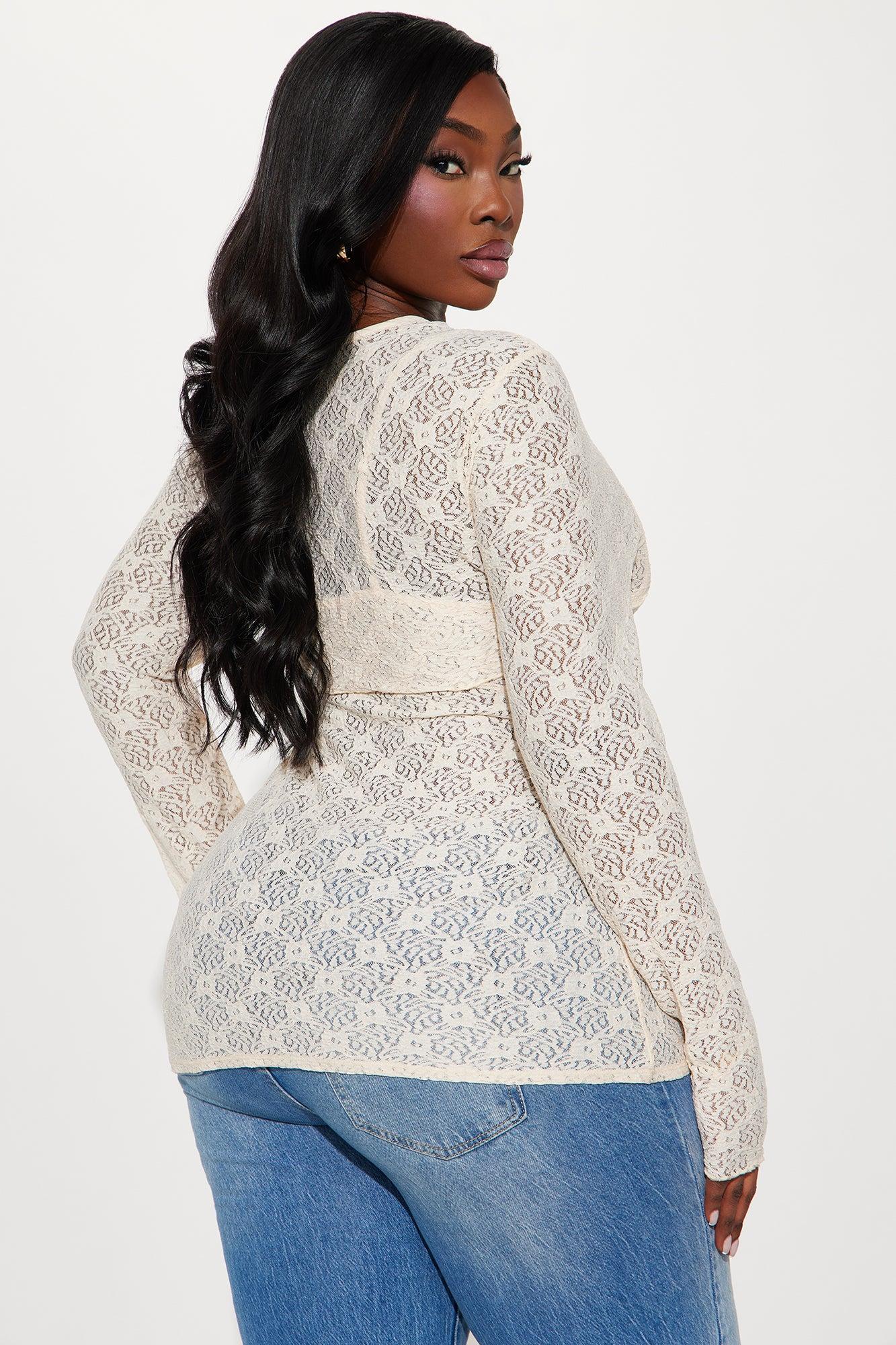 Be My Lover Two Piece Top - Cream Product Image