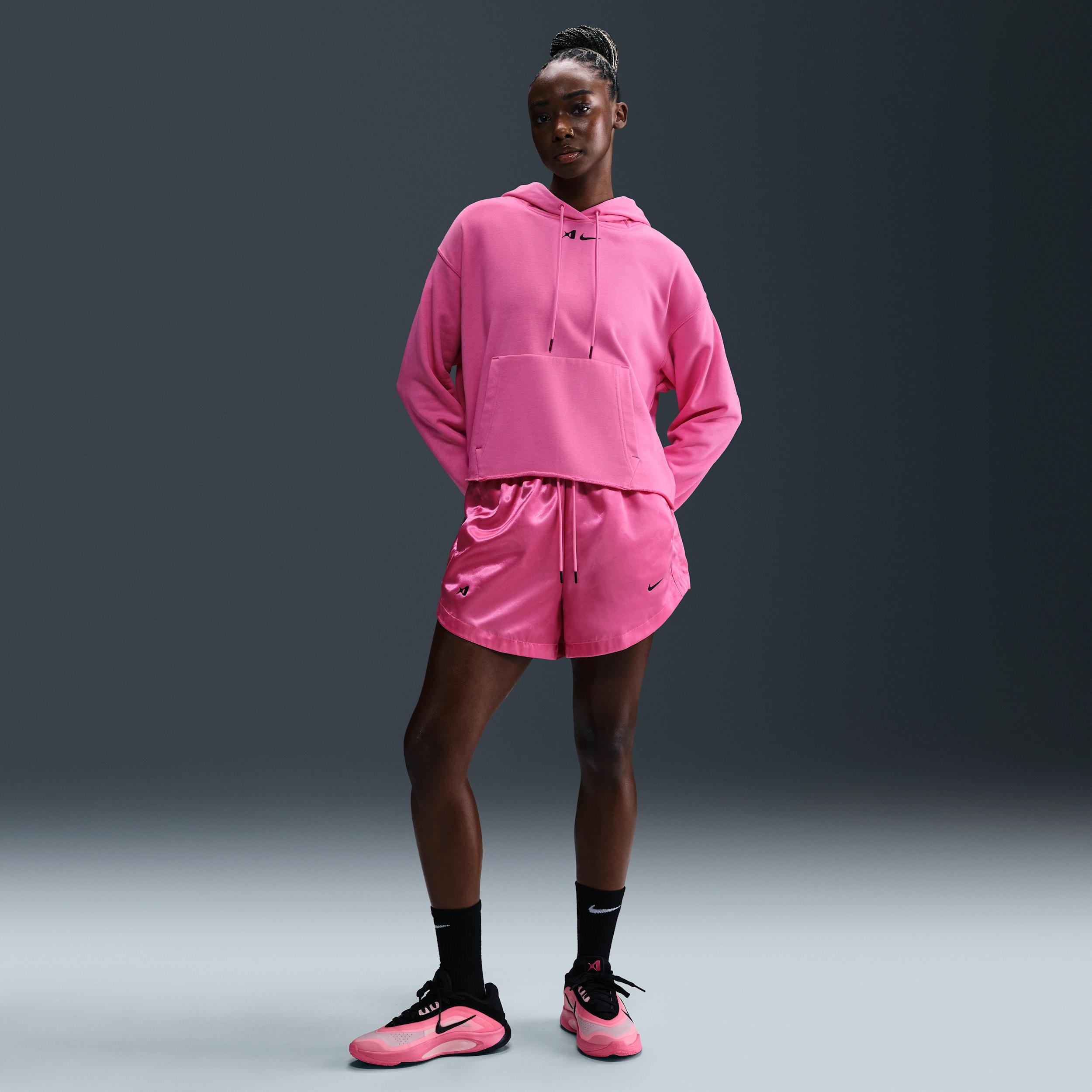 Nike Women's A'ja Wilson Oversized Cropped Basketball Hoodie Product Image