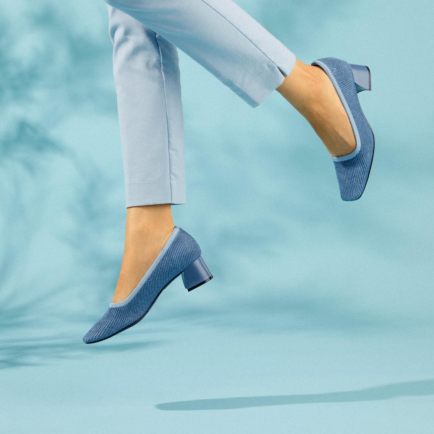 Square-Toe Chunky Heels (Melody) Product Image