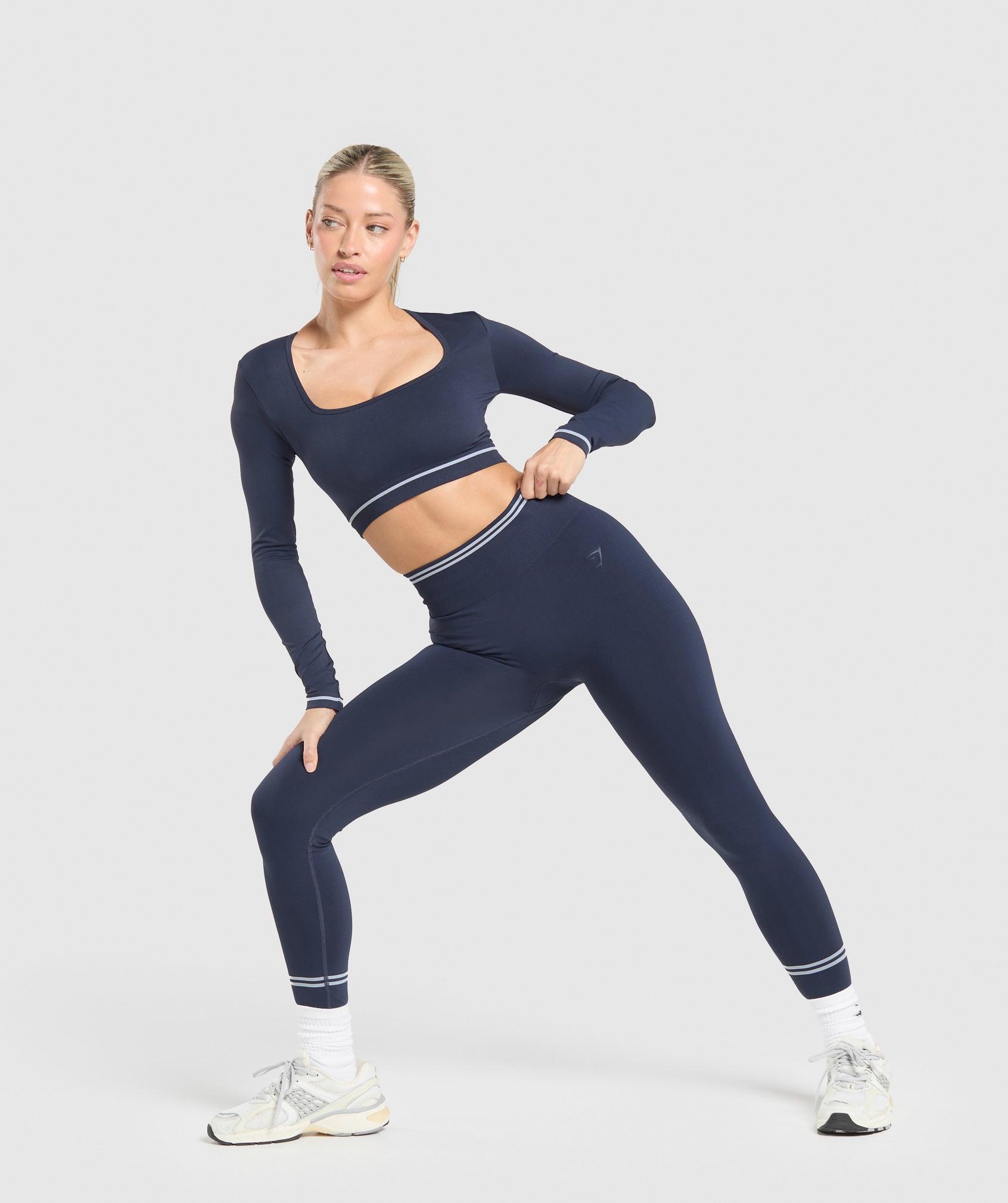 Contrast Seamless Crop Top Product Image