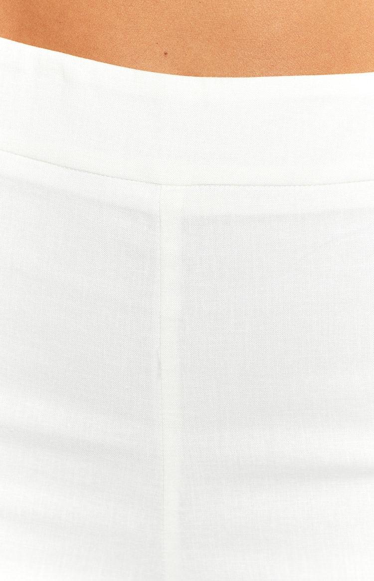 Mykonos White Linen Blend Pants Product Image