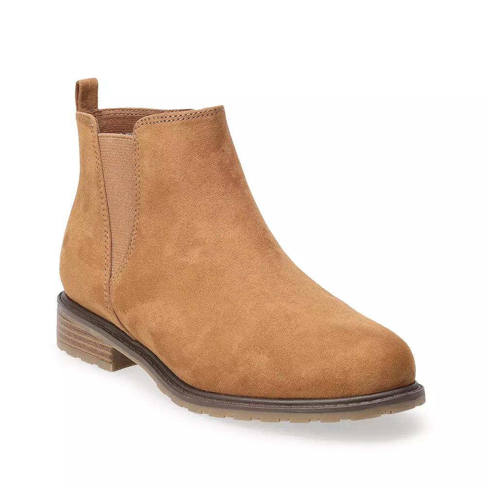 Sonoma Goods For Life Lottie Womens Chelsea Boots Red Product Image