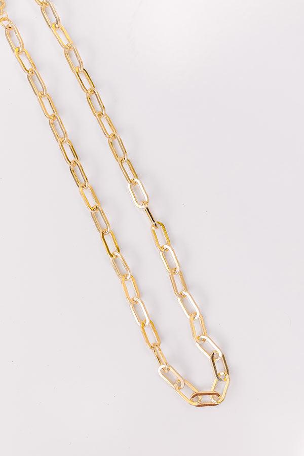 NYC Ready Link Necklace in Gold Product Image