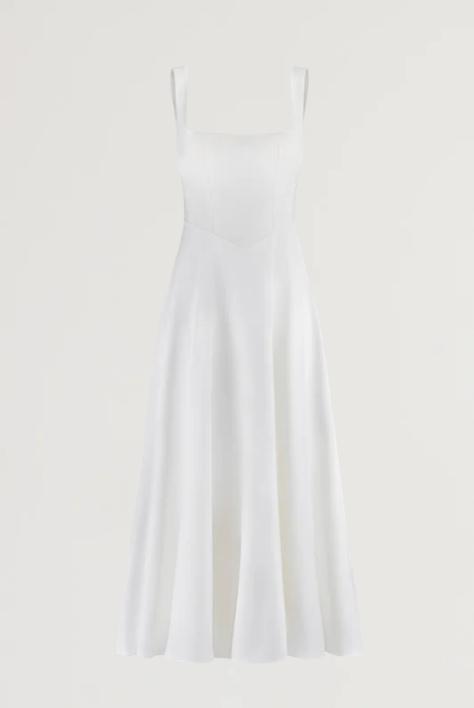 Square Neck Midi Dress Product Image