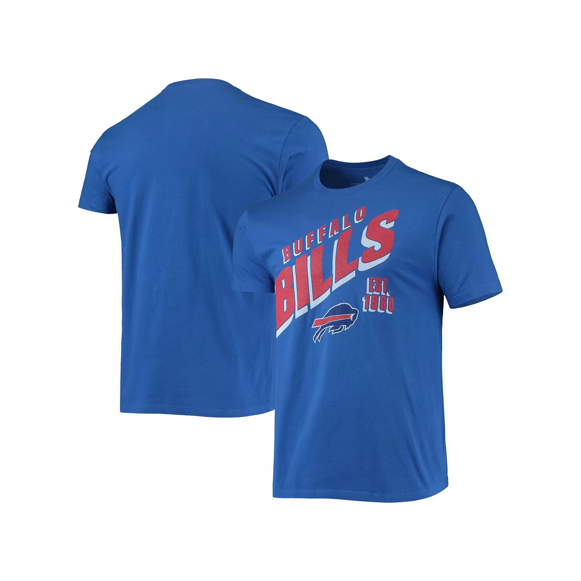 Men's Junk Food Royal Buffalo Bills Slant T-Shirt, Size: 2XL, Blue Product Image