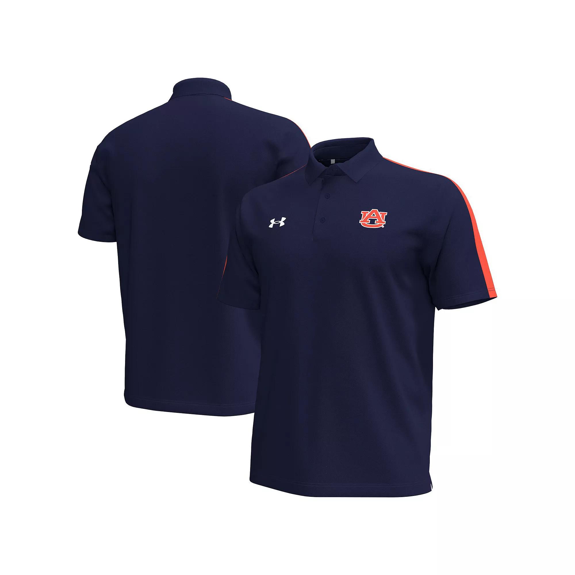 Men's Under Armour Navy Auburn Tigers Pinnacle Performance Polo,  Product Image