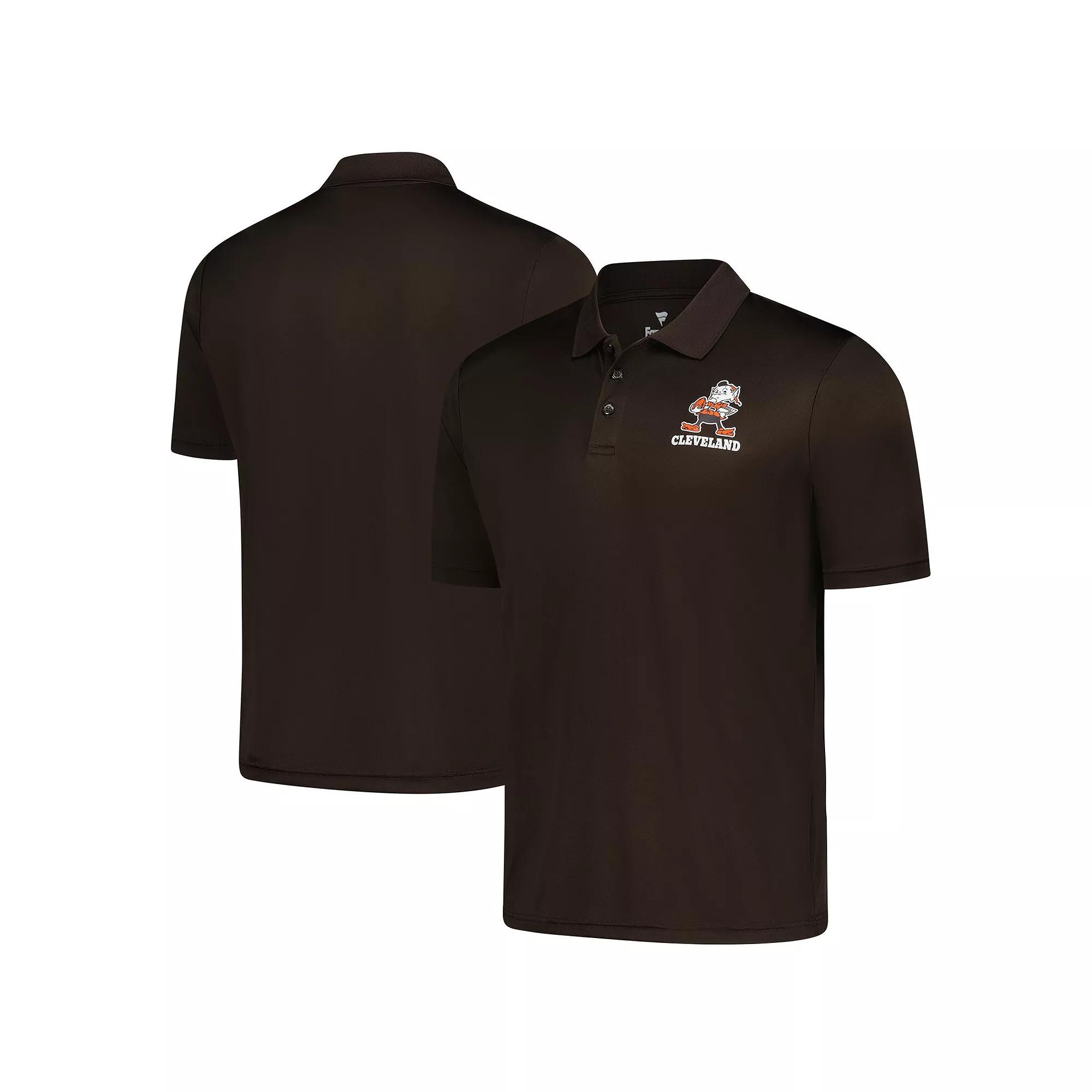 Men's Fanatics  Brown Cleveland Browns Vintage Polo, Size: Large Product Image