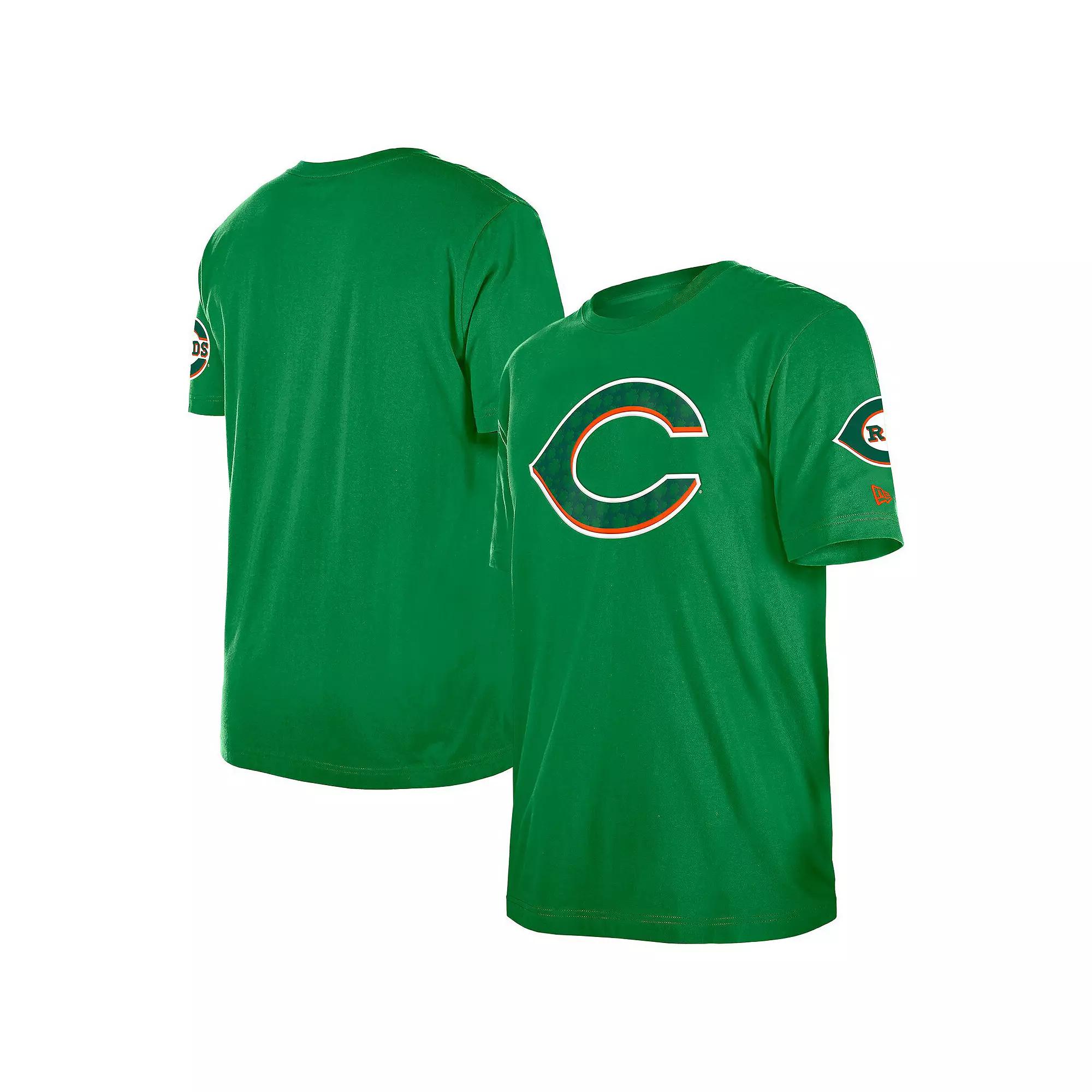 Men's New Era Kelly Green Cincinnati Reds St. Patrick's Day Shamrock Fill T-Shirt,  Product Image