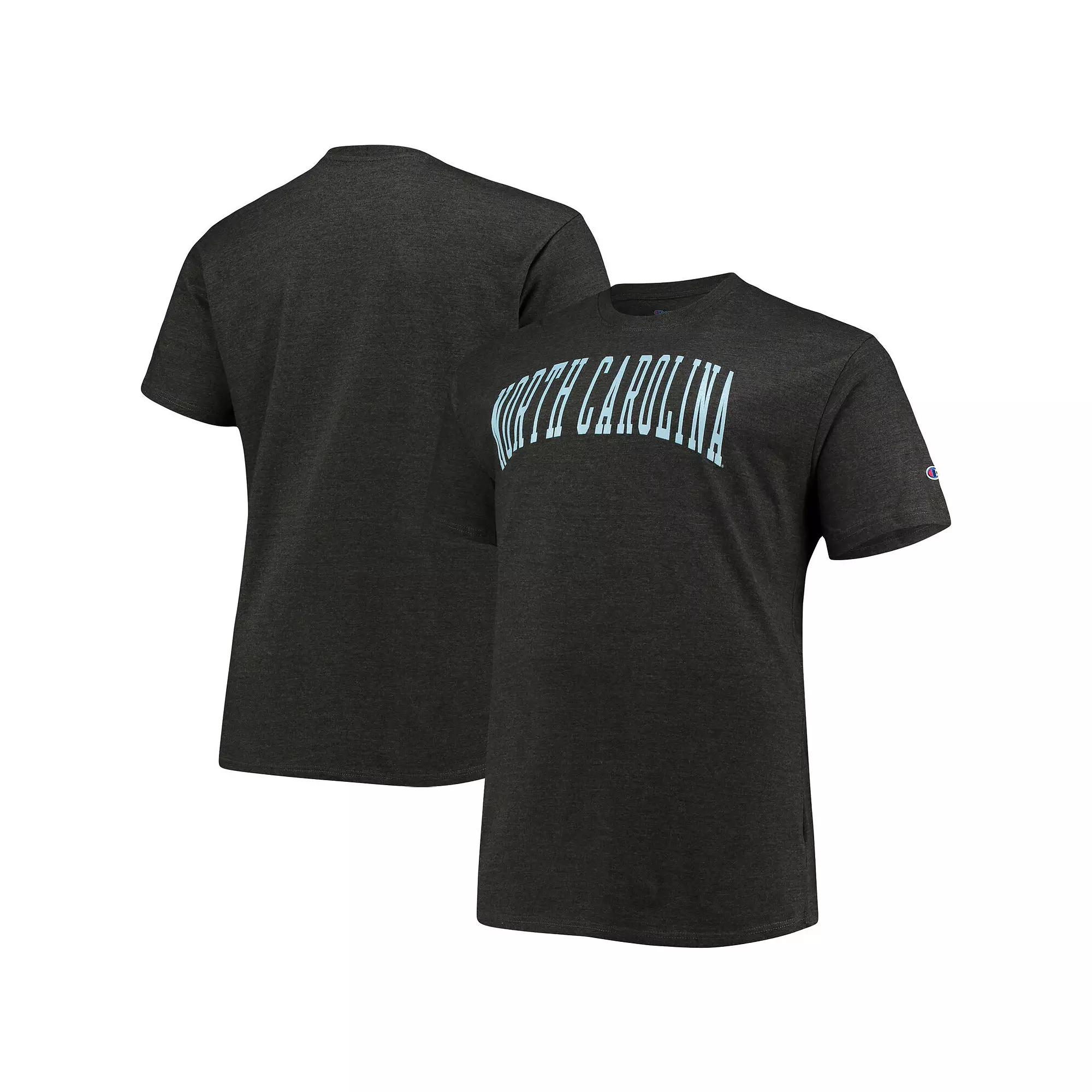 Men's Champion Gray North Carolina Tar Heels Big & Tall Arch Team Logo T-Shirt,  Product Image