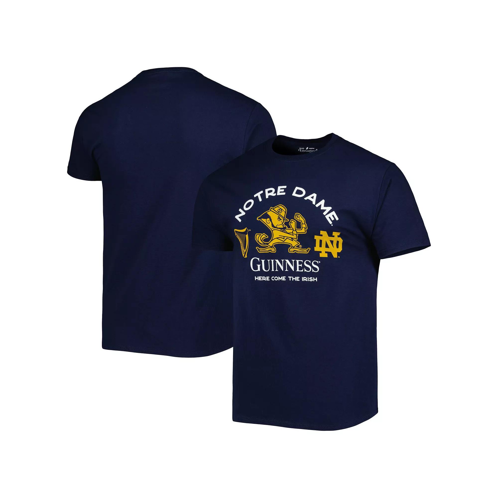Men's League Collegiate Wear Navy Notre Dame Fighting Irish Guinness Here Come the Irish T-Shirt, Size: Medium, Blue Product Image
