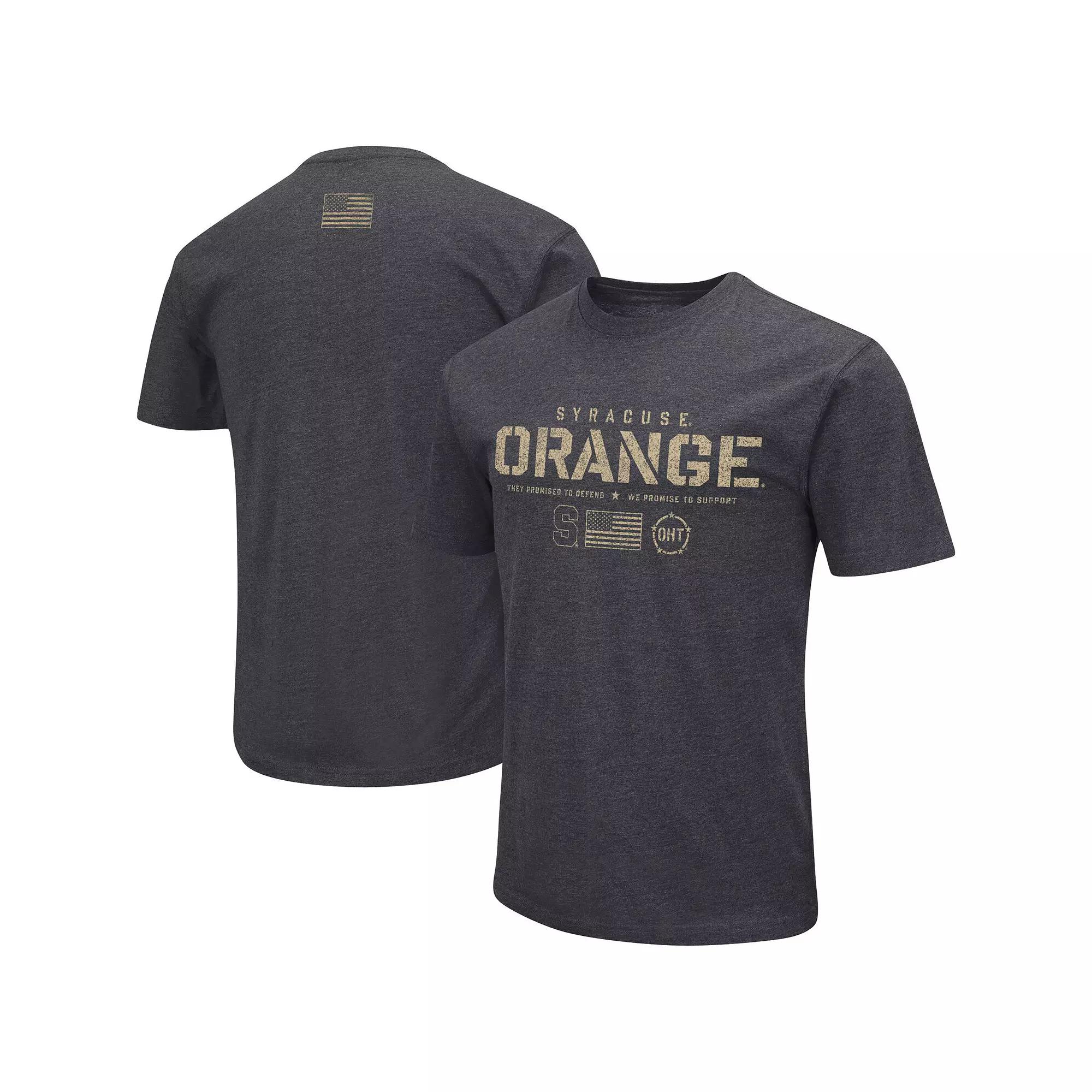 Men's Colosseum Heather Black Syracuse Orange Big & Tall OHT Military Appreciation Playbook T-Shirt,  Product Image