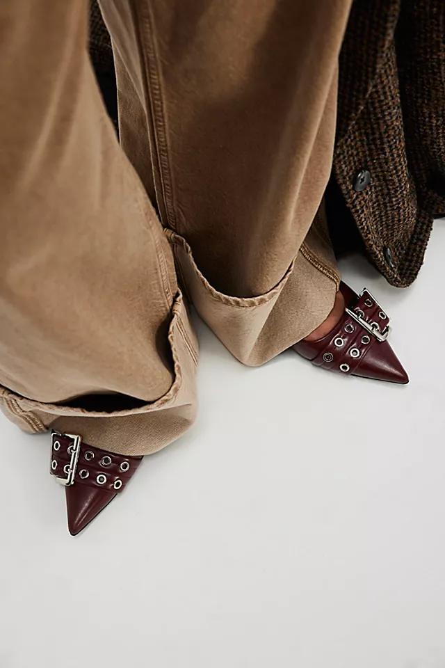 Lilly Buckle Slingback Flats Product Image