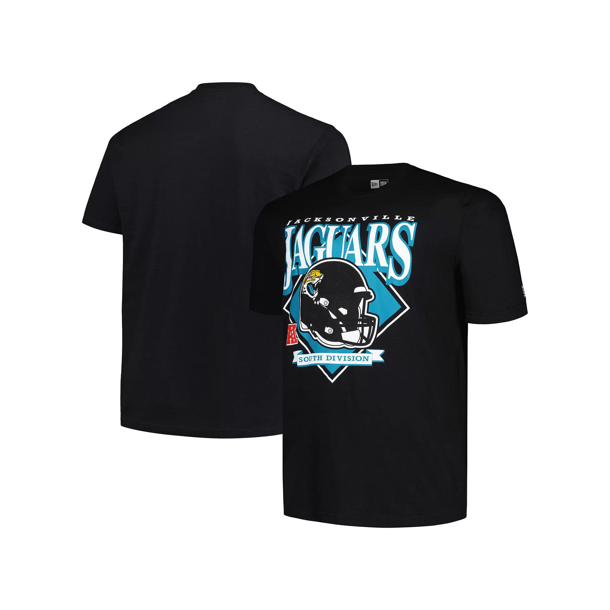 Men's New Era Black Jacksonville Jaguars Big & Tall Helmet T-Shirt,  Product Image