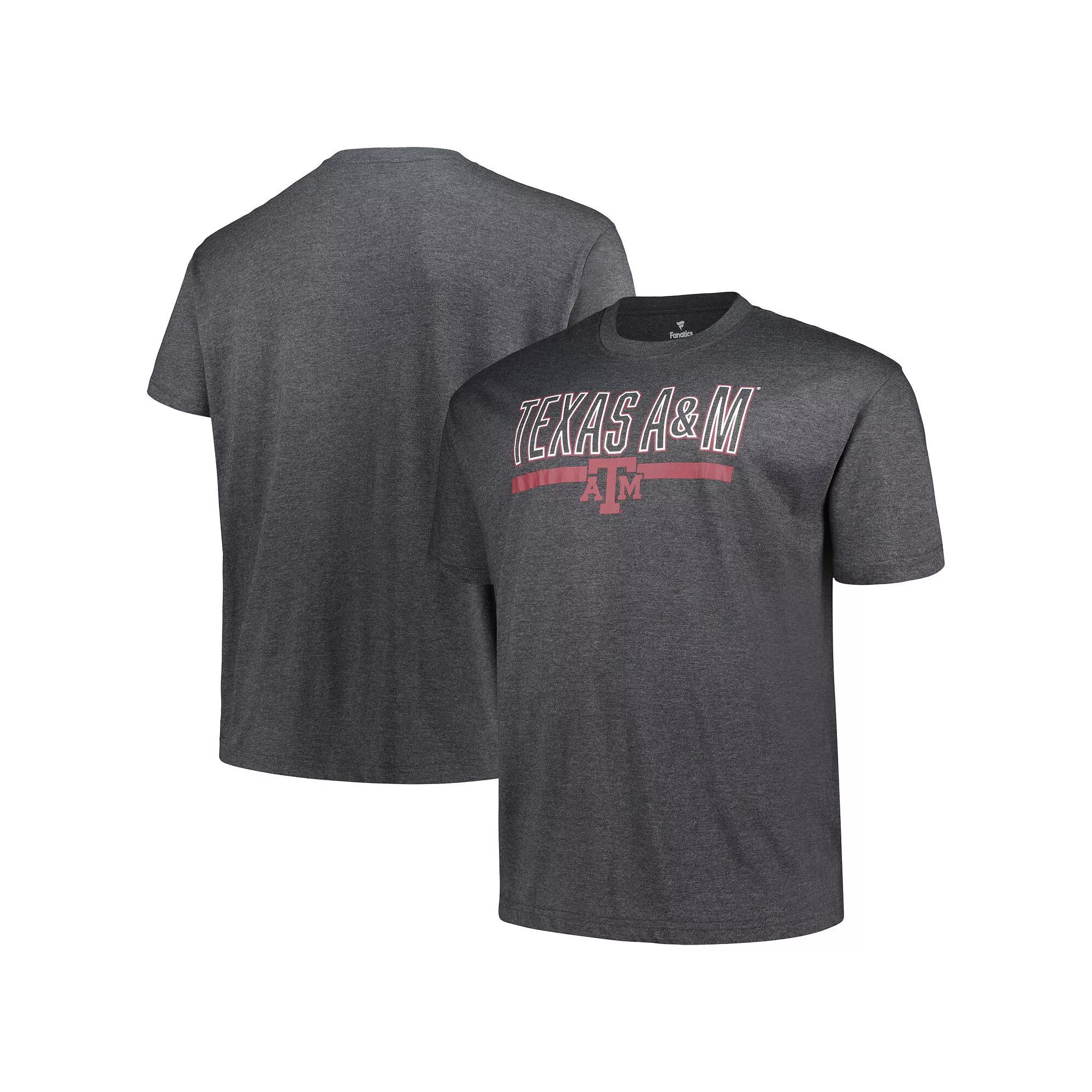 Men's Profile Heather Charcoal Texas A&M Aggies Big & Tall Team T-Shirt, Size: 3XB Product Image
