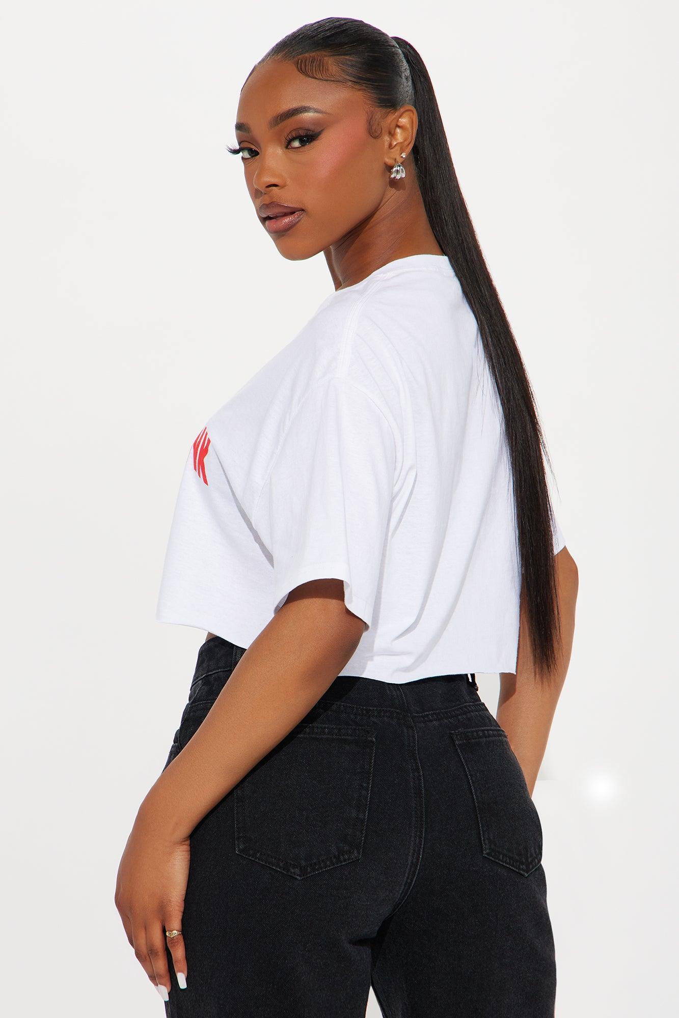 Let Me Drink About It Cropped Tee - White Product Image