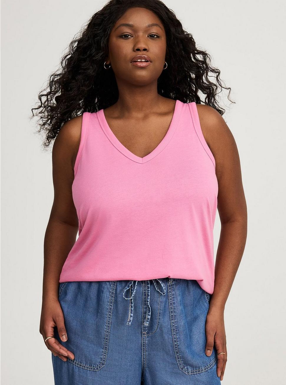 Girlfriend Signature Jersey V-Neck Tank Product Image