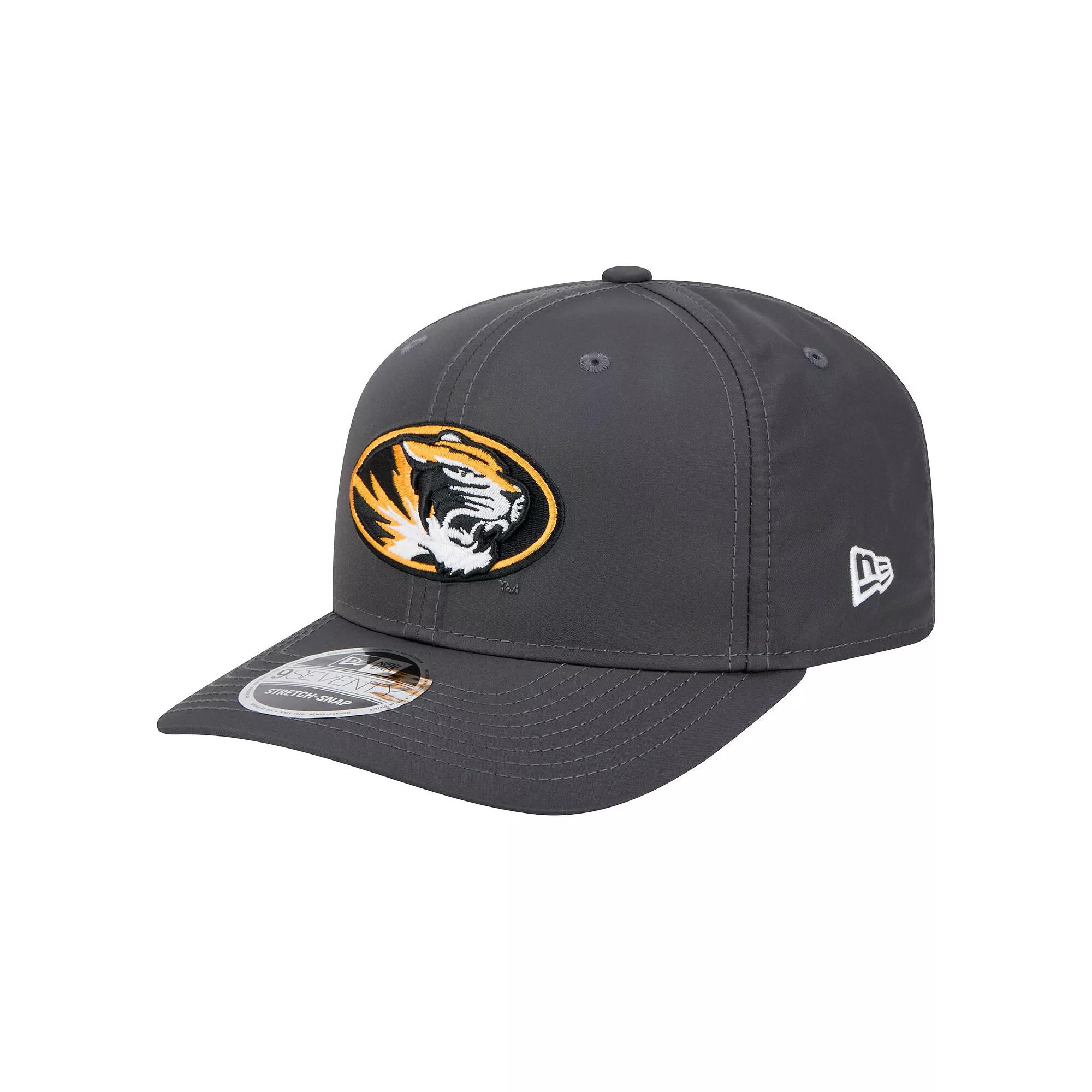 Men's New Era Charcoal Missouri Tigers 9SEVENTY Stretch-Snap Hat Product Image