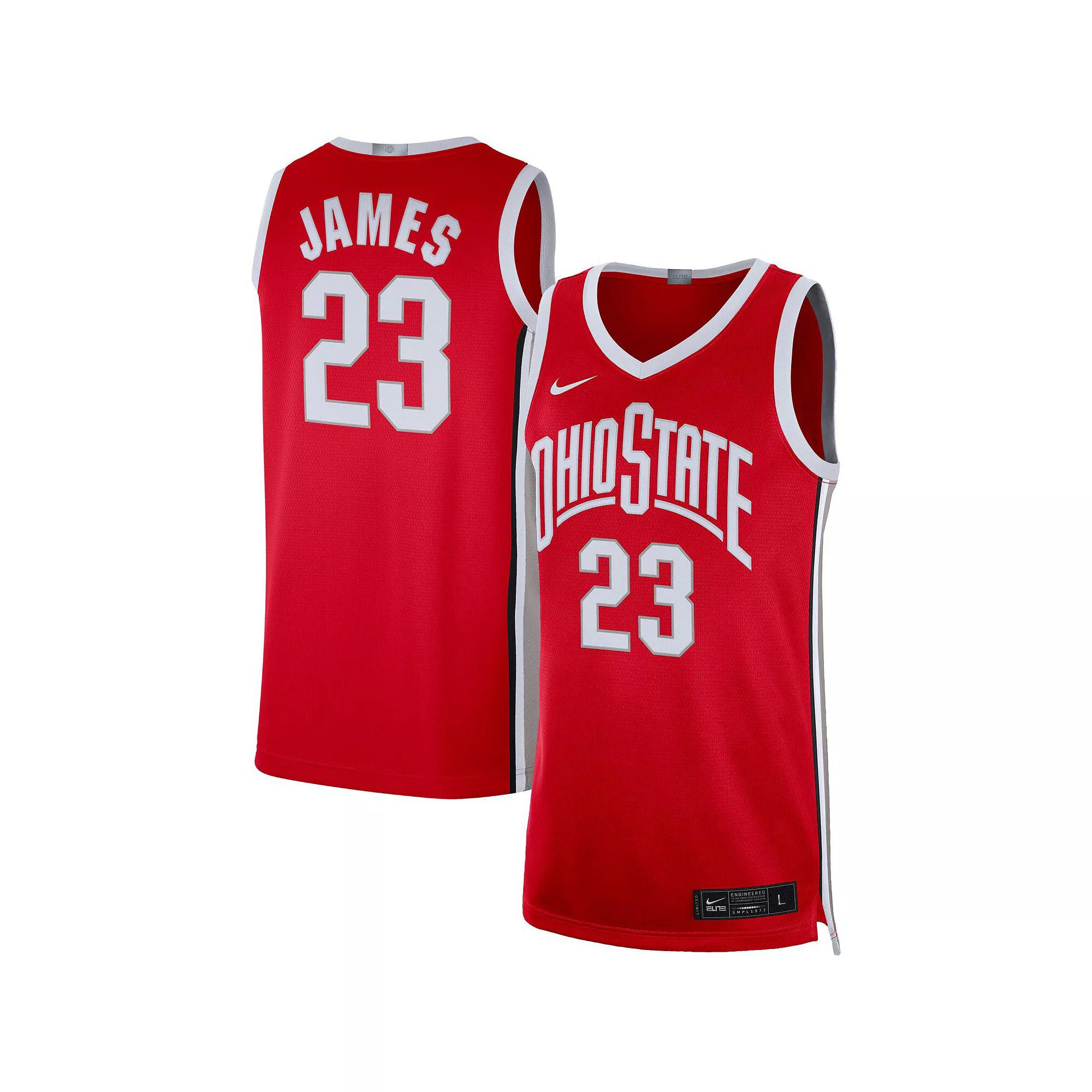 Men's Nike LeBron James Scarlet Ohio State Buckeyes Alumni Player Limited Basketball Jersey, Size: Small, Red Product Image