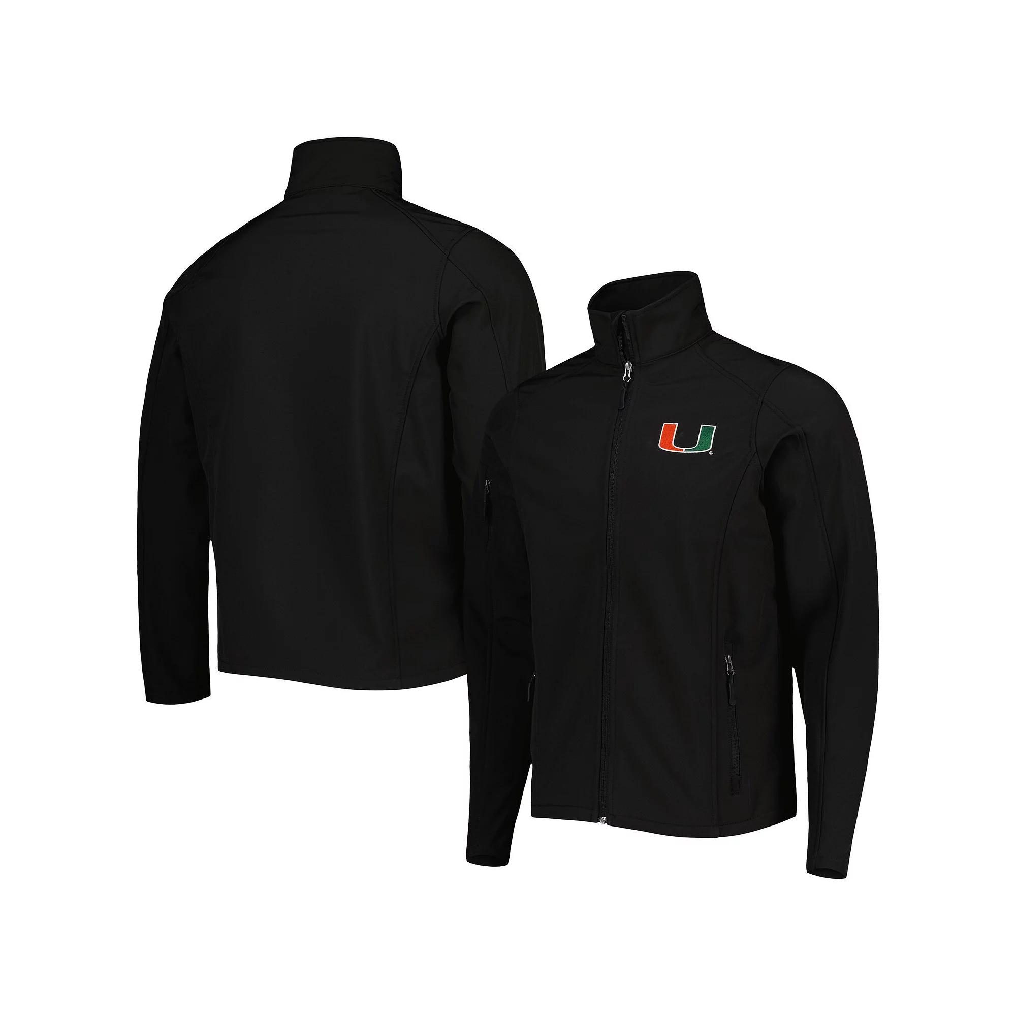 Men's Dunbrooke Black Miami Hurricanes Sonoma Full-Zip Jacket, Size: Large Product Image