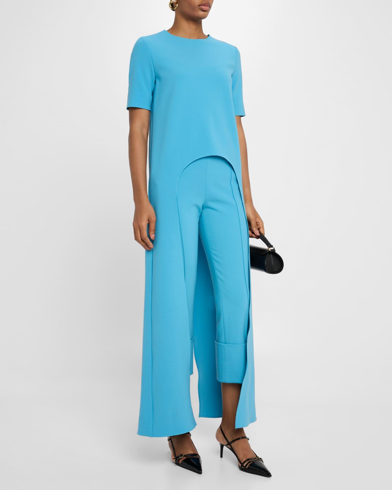 Toni Pintuck Straight-Leg Cuffed Crop Pants Product Image