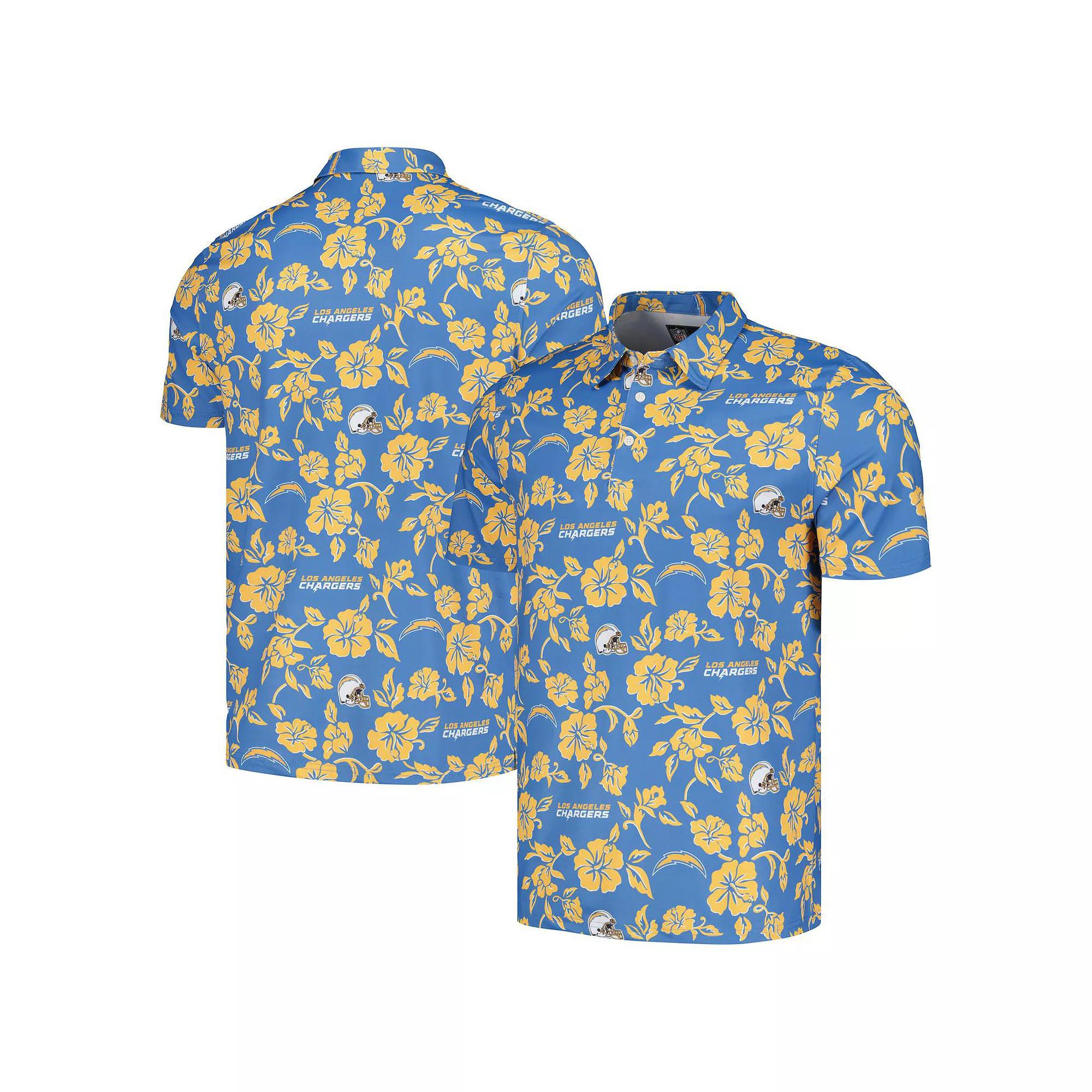 Men's Reyn Spooner Powder Blue Los Angeles Chargers Pua Performance Polo, Size: 3XL, Light Product Image