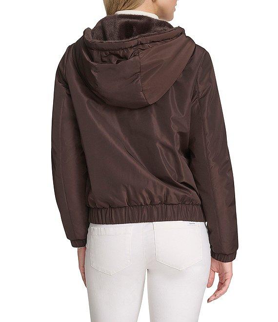 Andrew Marc Sport Dalby Reversible Hoodie Faux Fur Jacket Product Image