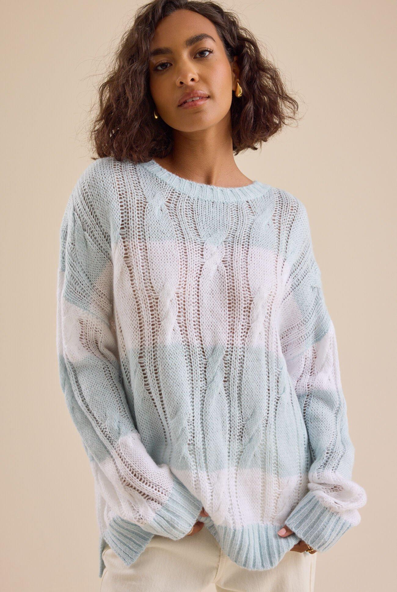 Jovie Oversized Stripe Sweater Product Image