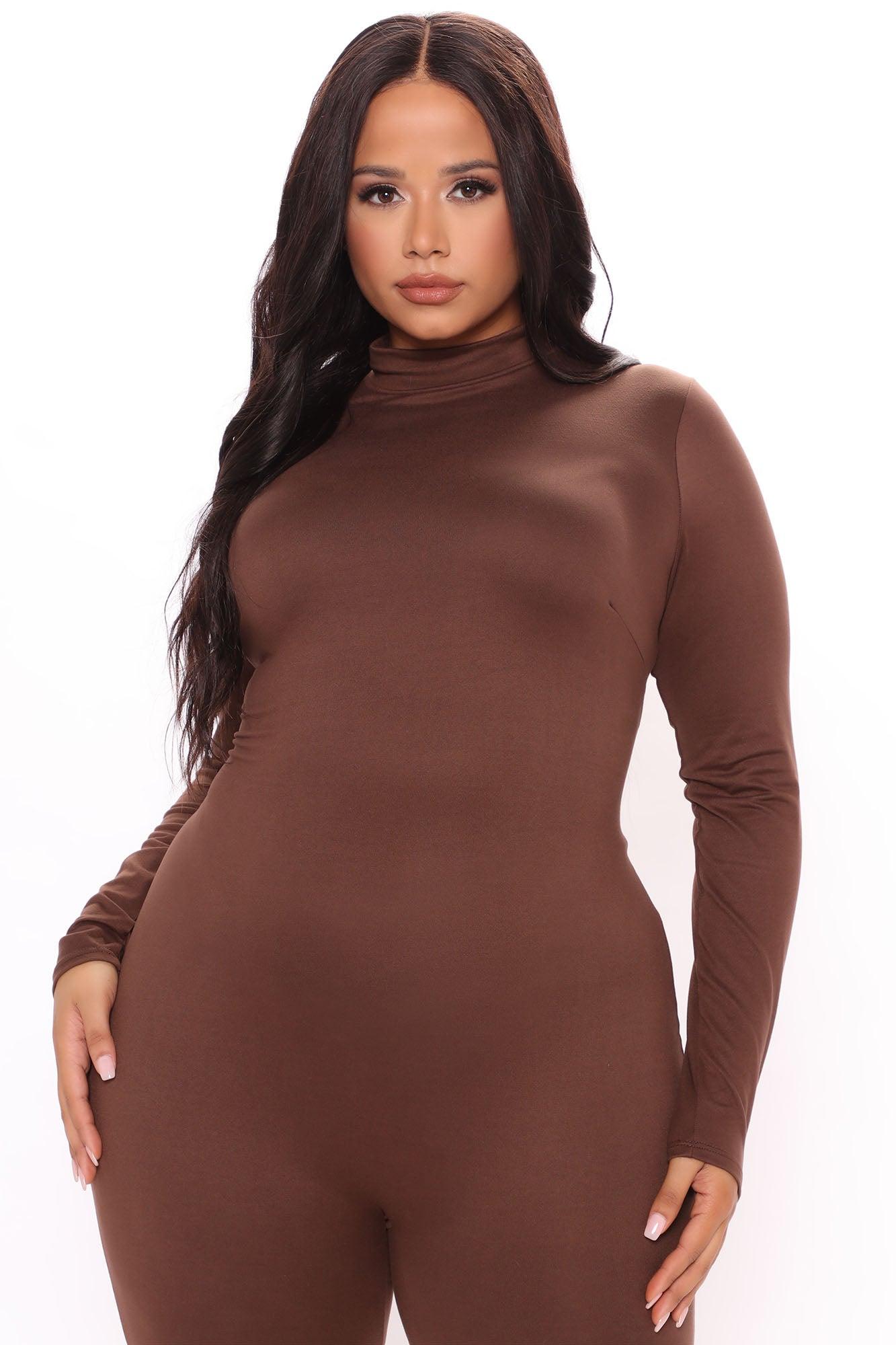 Frisky Feline Jumpsuit - Brown Product Image