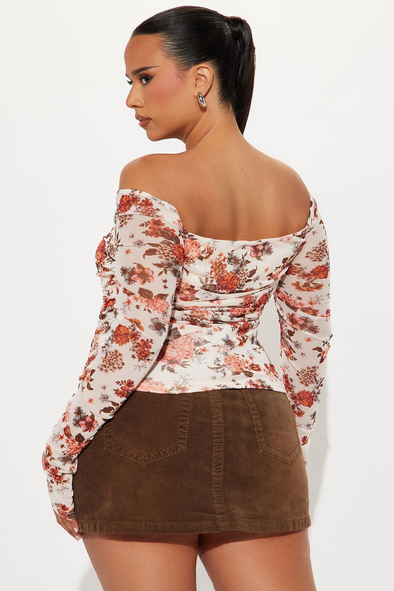 Le Jardin Mesh Top - Cream/combo Product Image