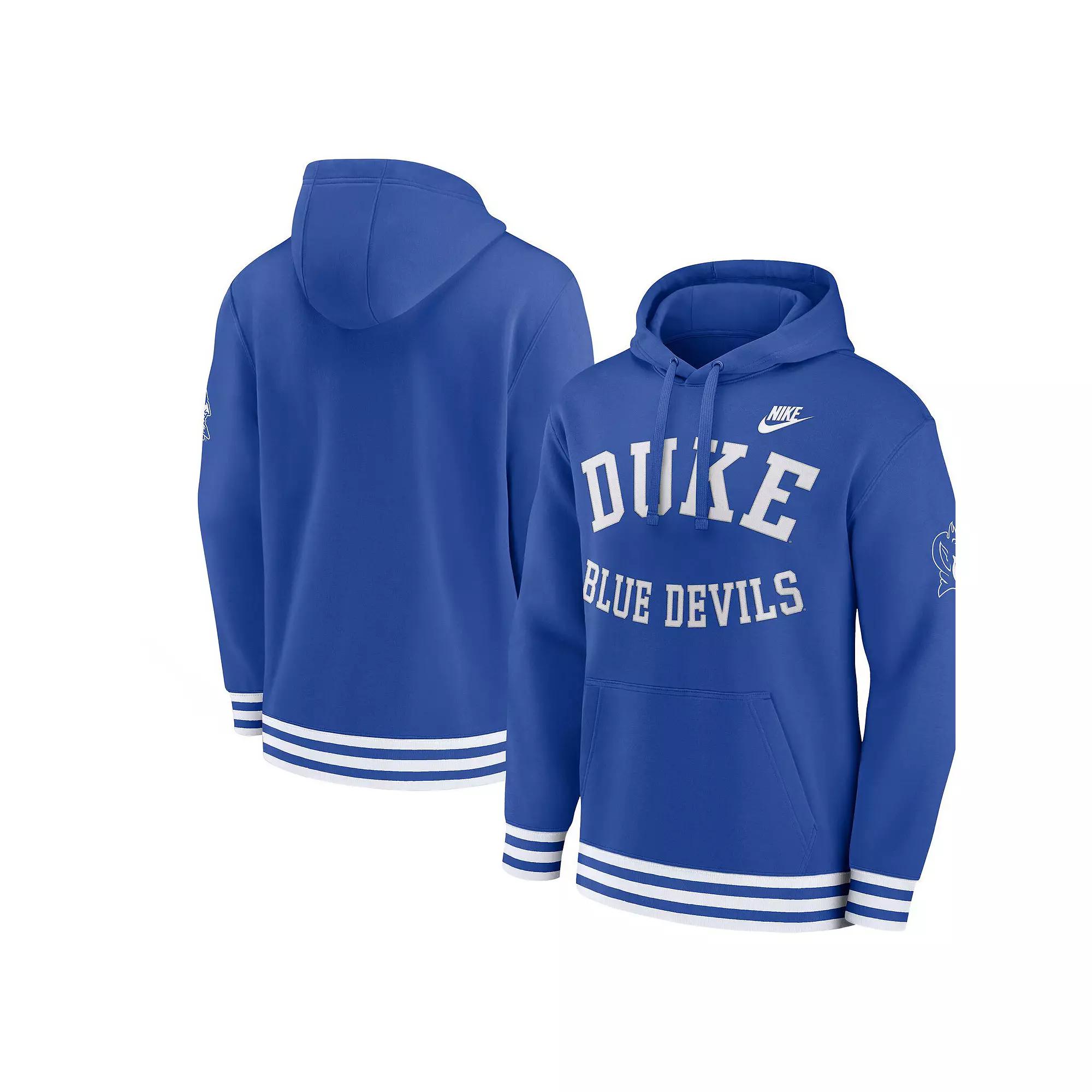 Men's Nike Royal Duke Blue Devils Legacy Retro Pullover Hoodie,  Product Image