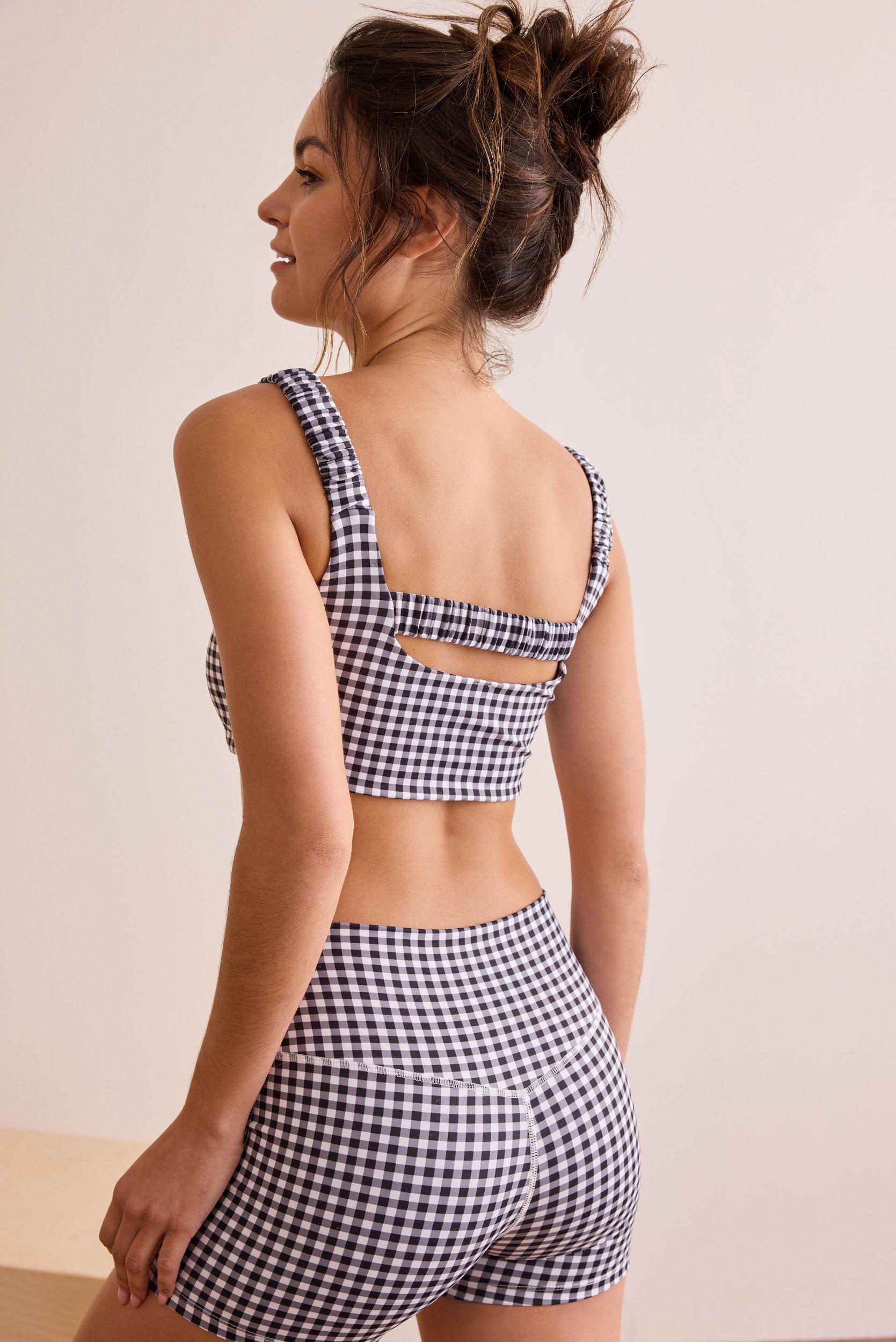 Step Up Gingham Sports Bra Product Image