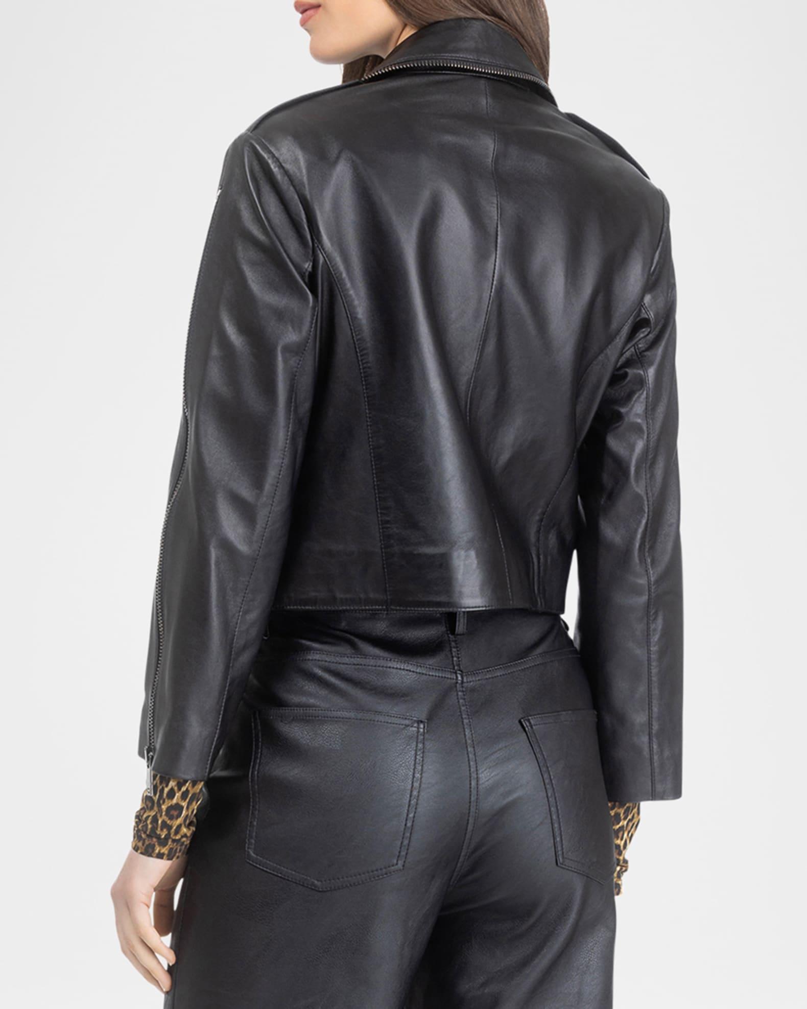 Select Leather Moto Jacket Product Image